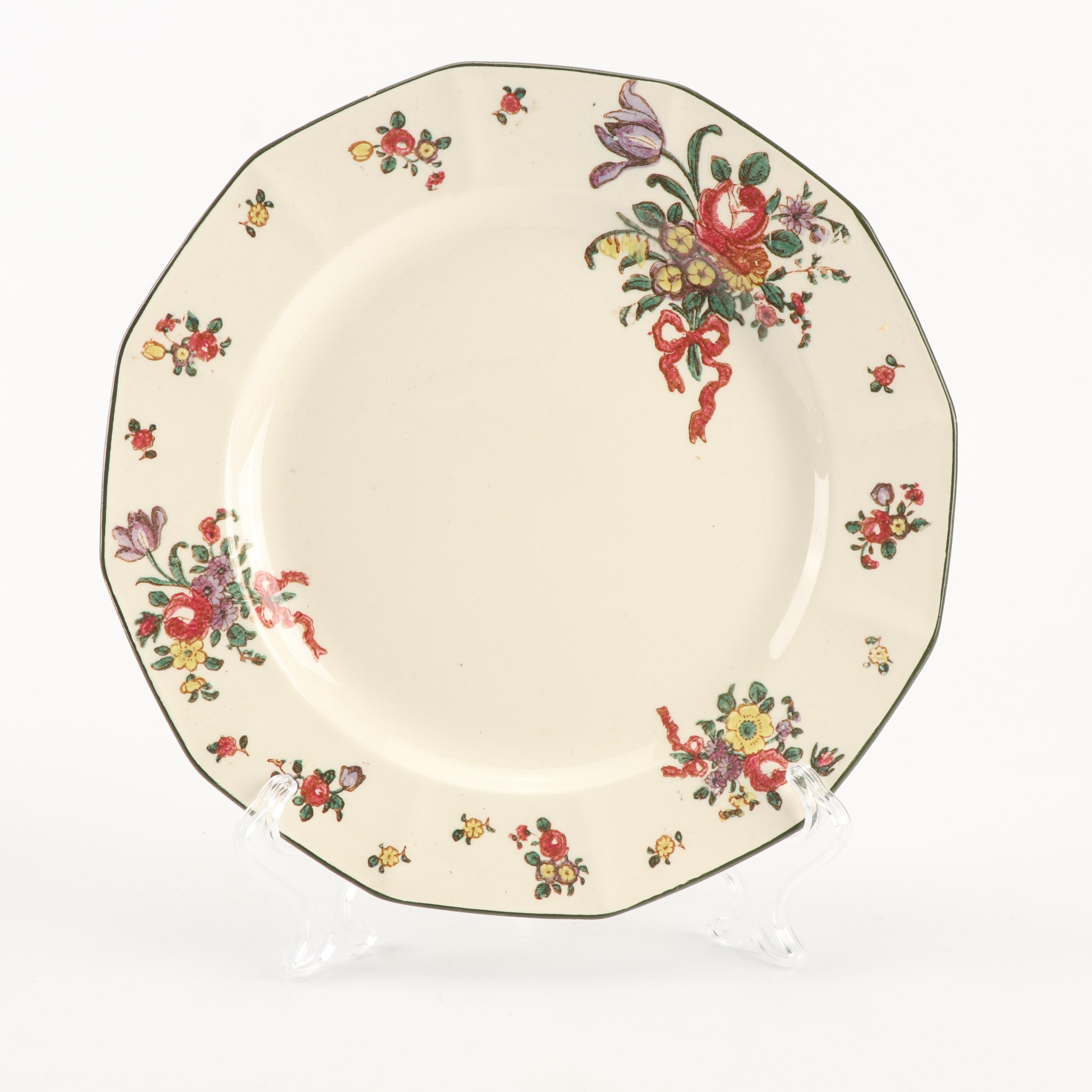 Royal Doulton "Old Leeds Spray" Earthenware Dinnerware, Circa 1912