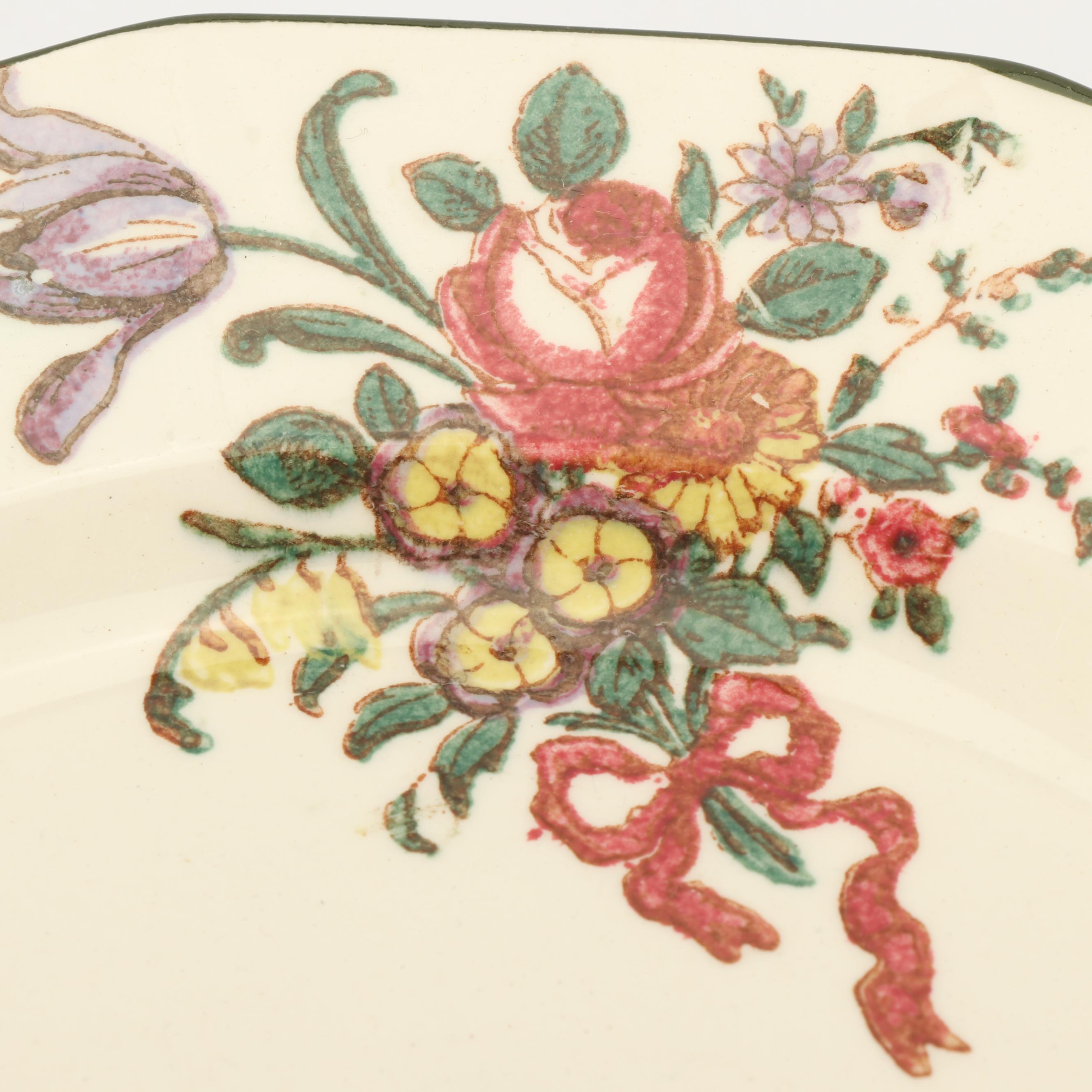 Royal Doulton "Old Leeds Spray" Earthenware Dinnerware, Circa 1912