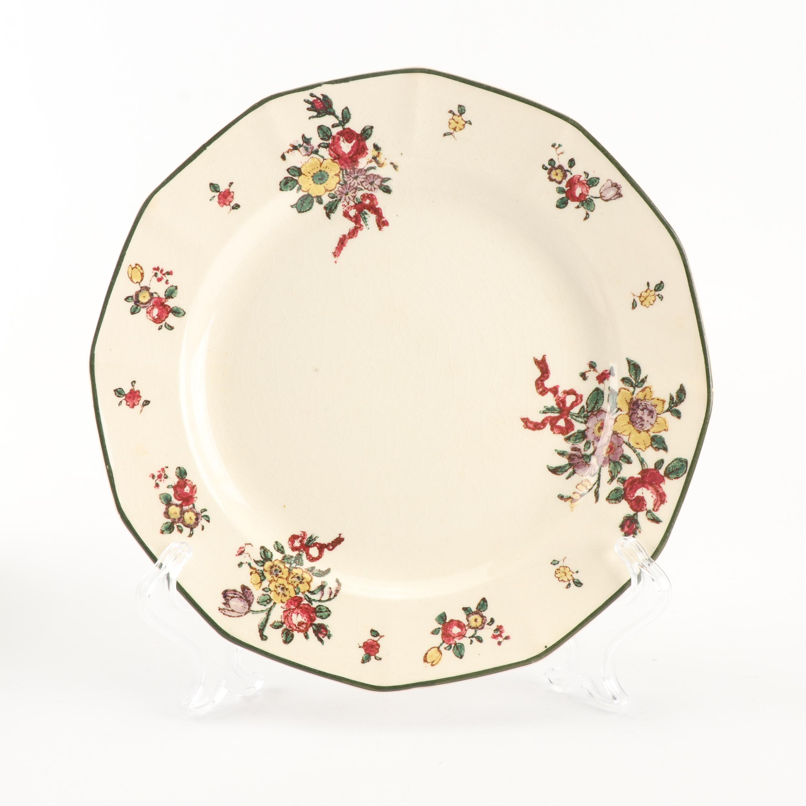 Royal Doulton "Old Leeds Spray" Earthenware Dinnerware, Circa 1912