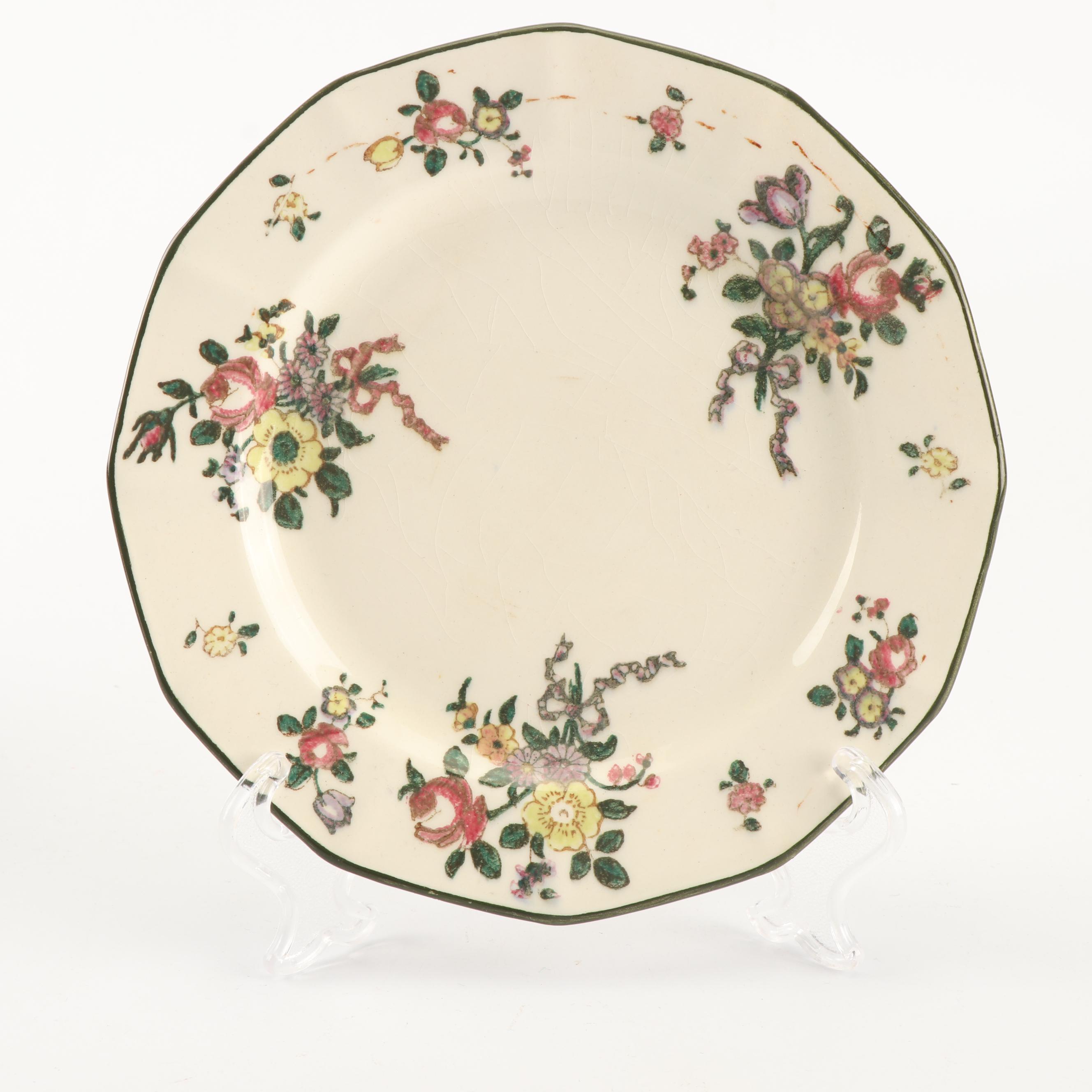 Royal Doulton "Old Leeds Spray" Earthenware Dinnerware, Circa 1912