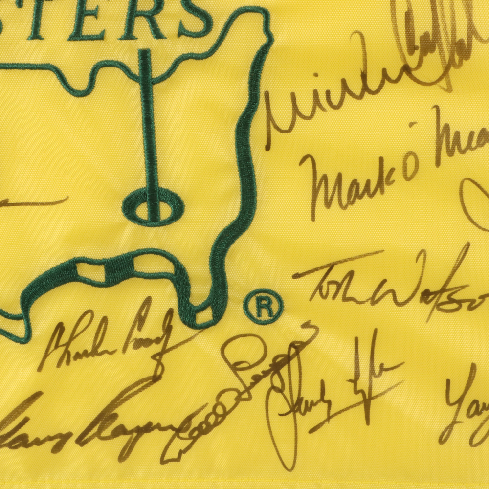 2006 Masters Signed Pin Flag with Tiger Woods Signature