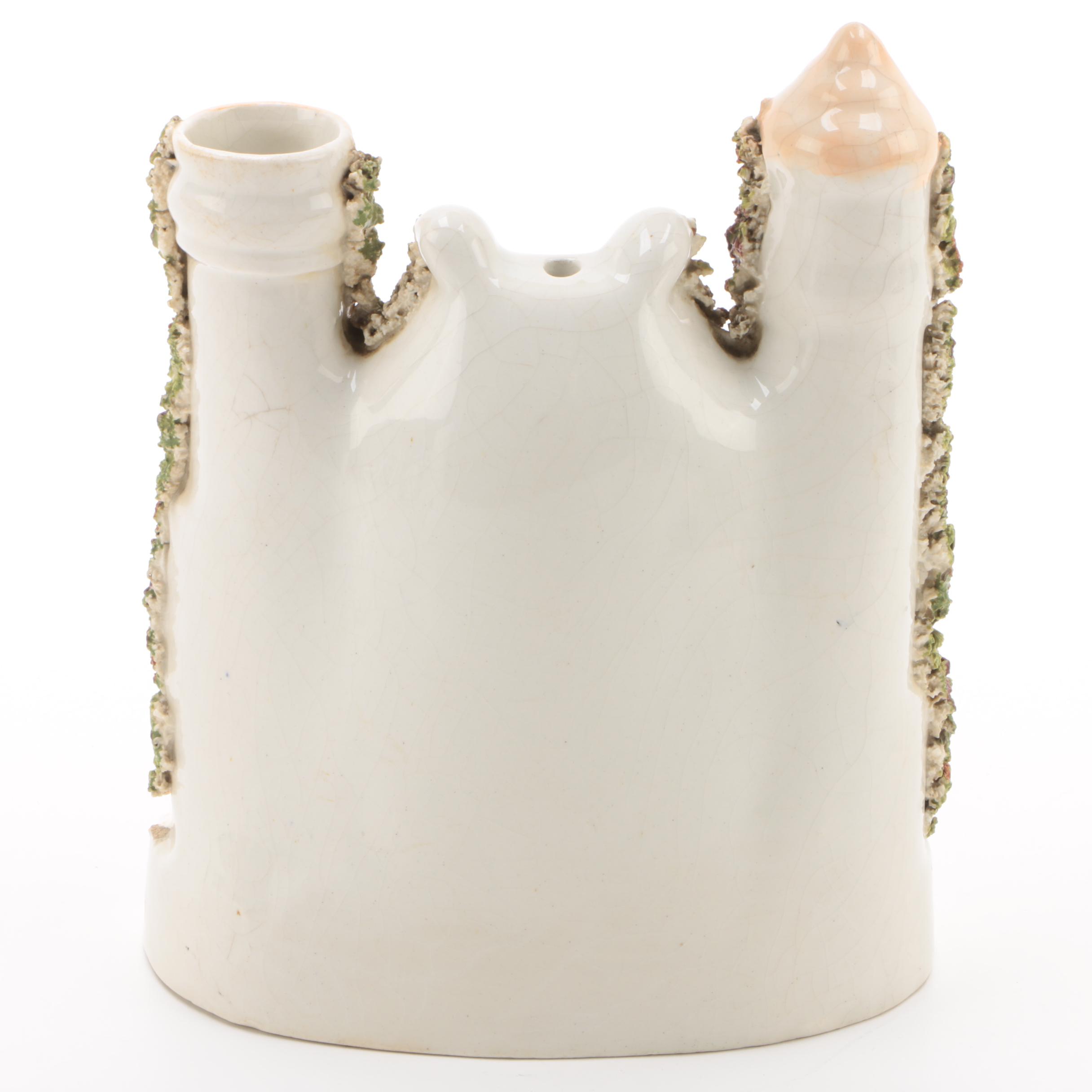 Staffordshire Castle Pocket Watch Holder