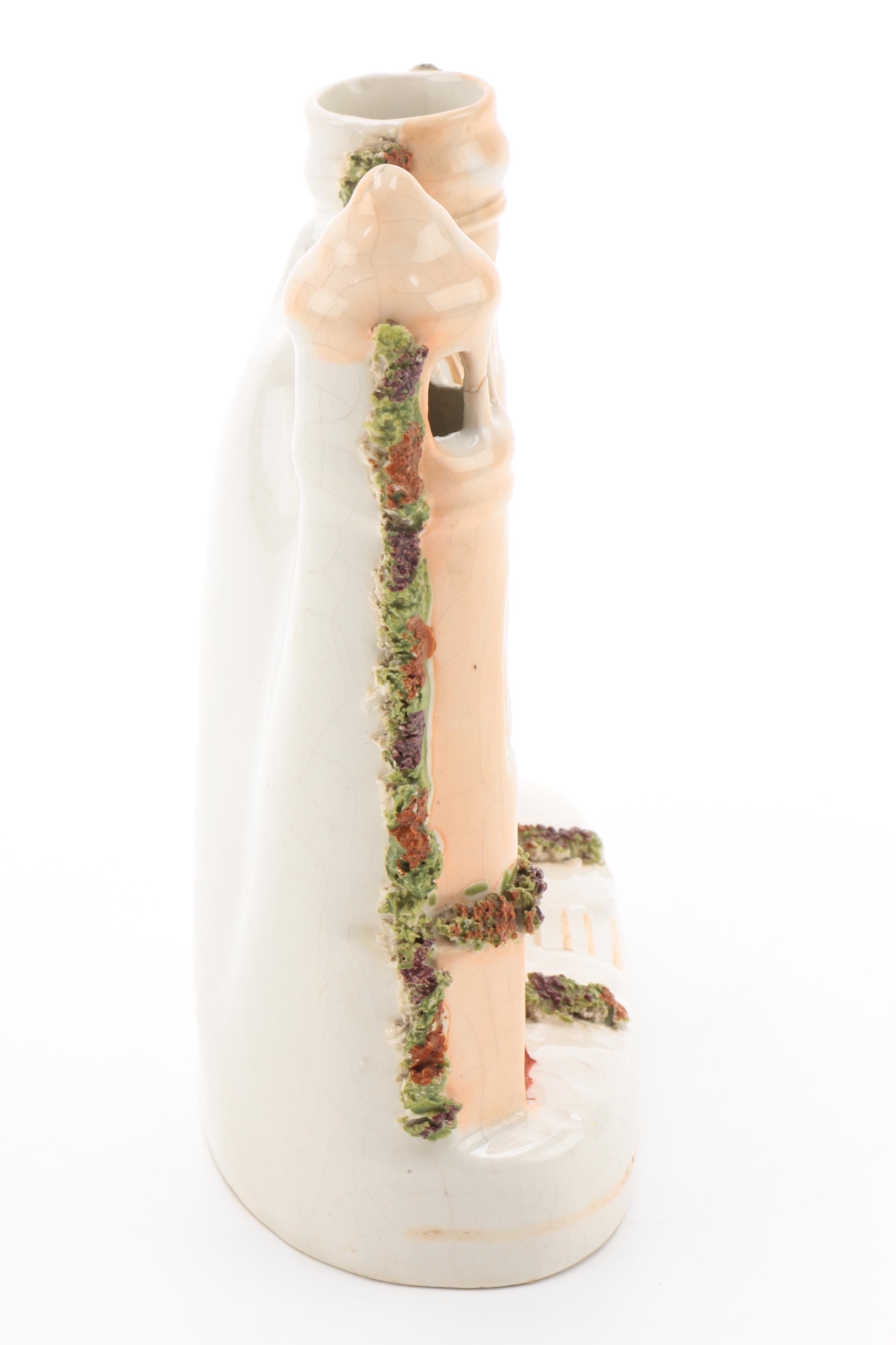 Staffordshire Castle Pocket Watch Holder