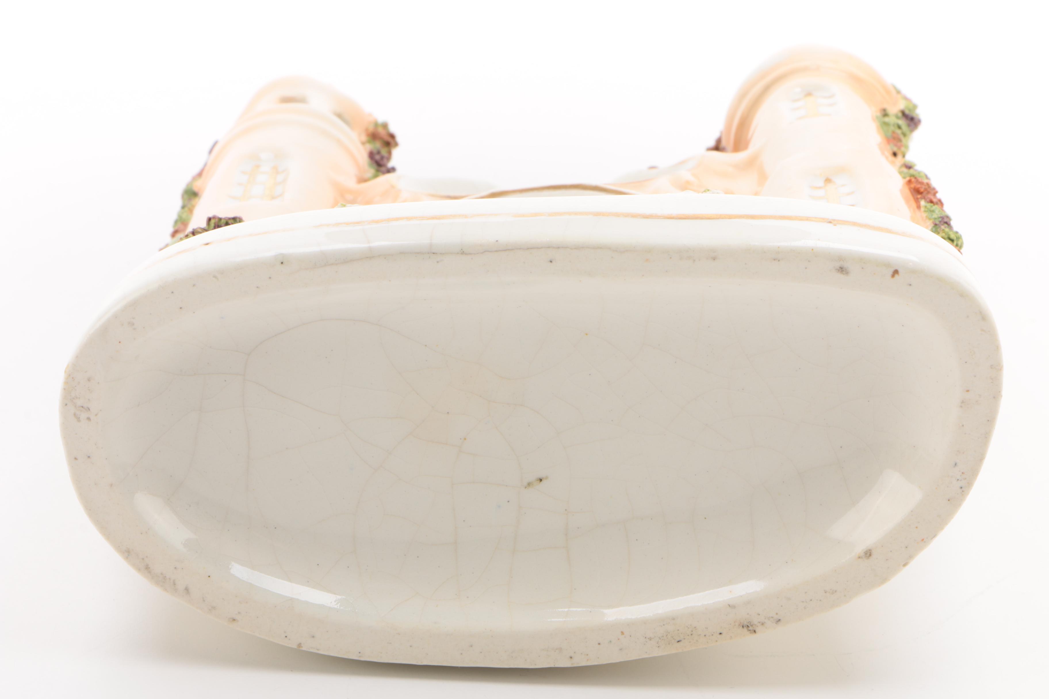 Staffordshire Castle Pocket Watch Holder