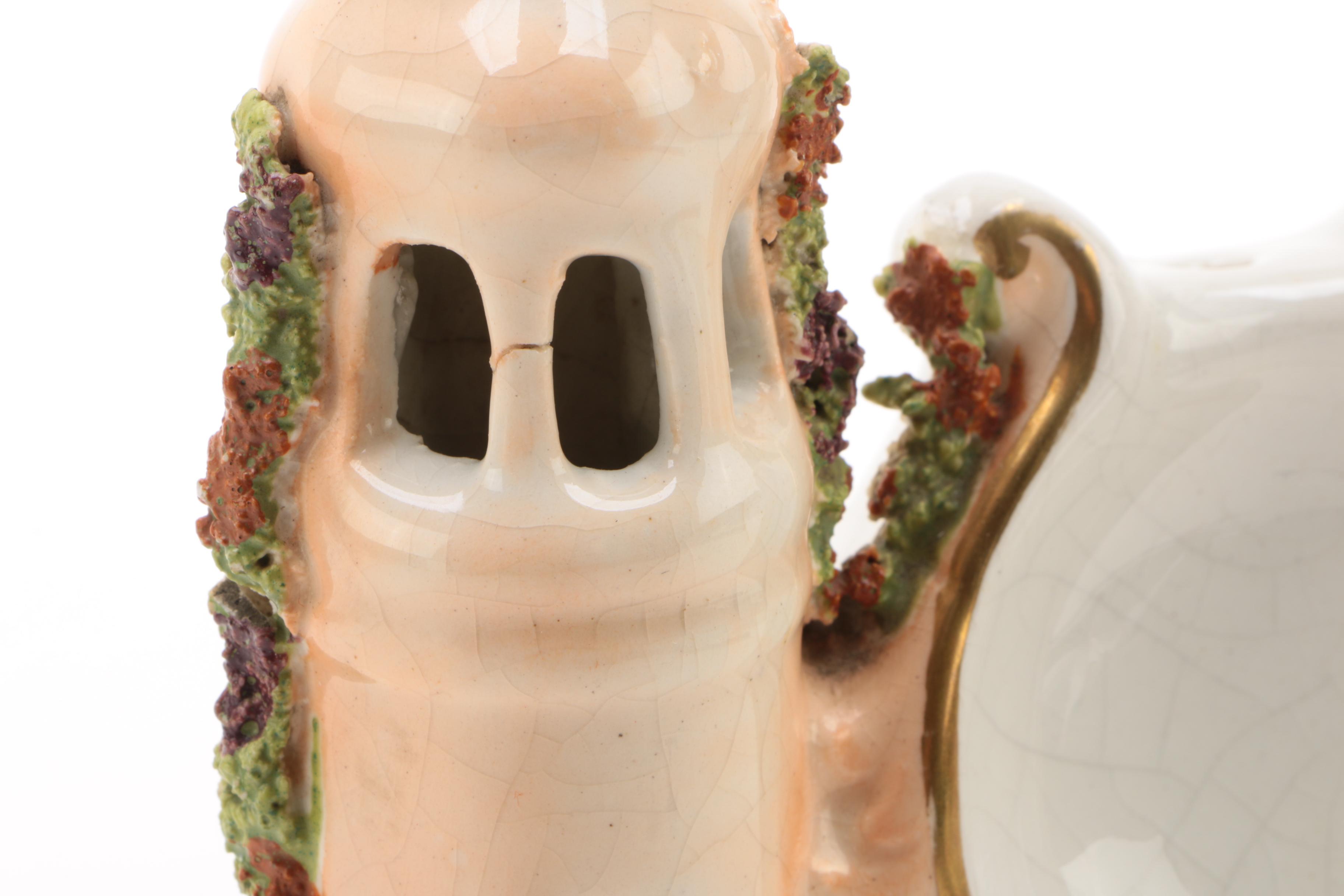 Staffordshire Castle Pocket Watch Holder