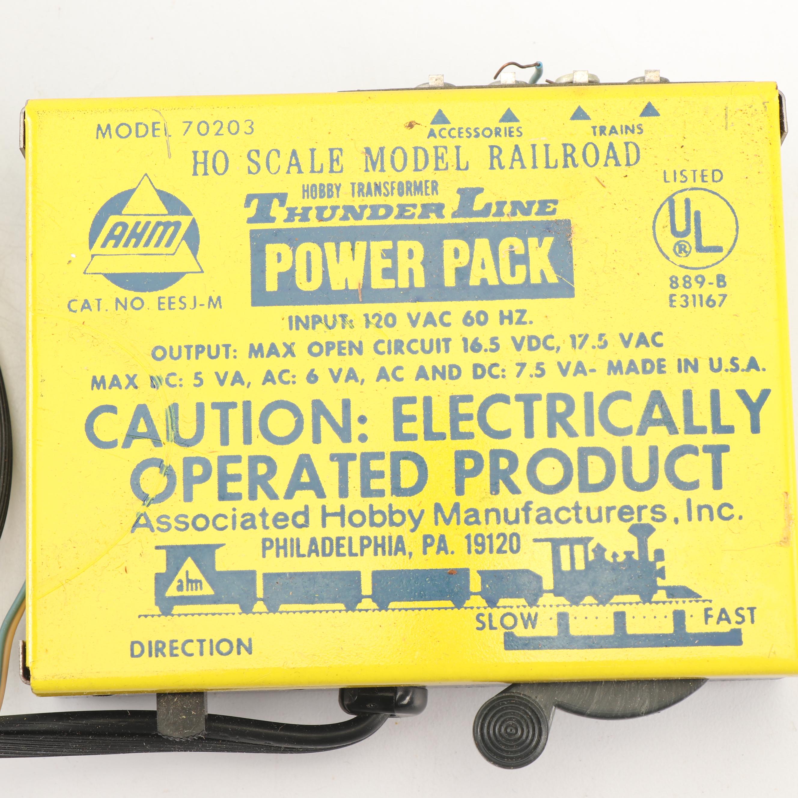 AHM Train Cars with Track and Accessories