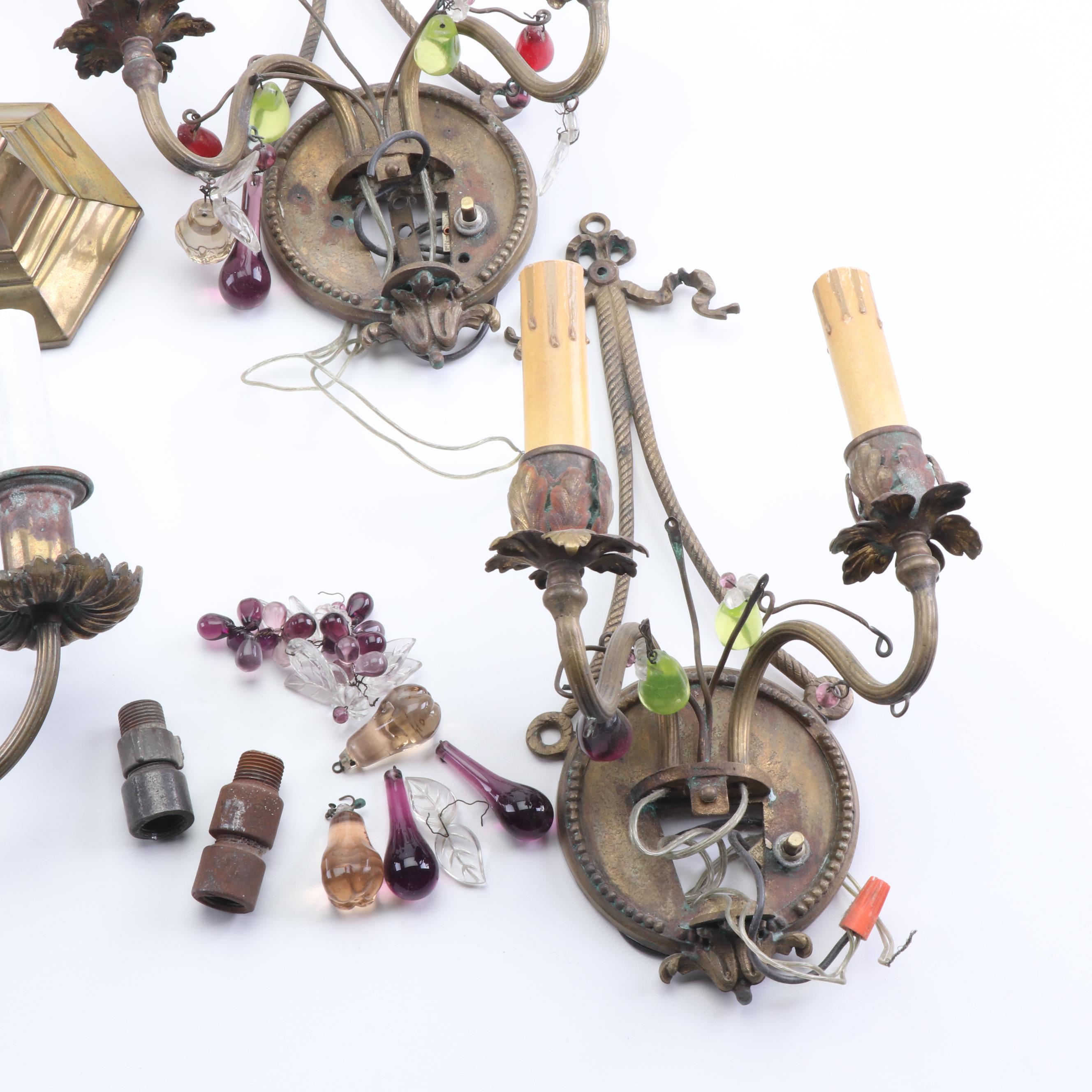 Antique and Vintage Wall Sconces including Matching Sets