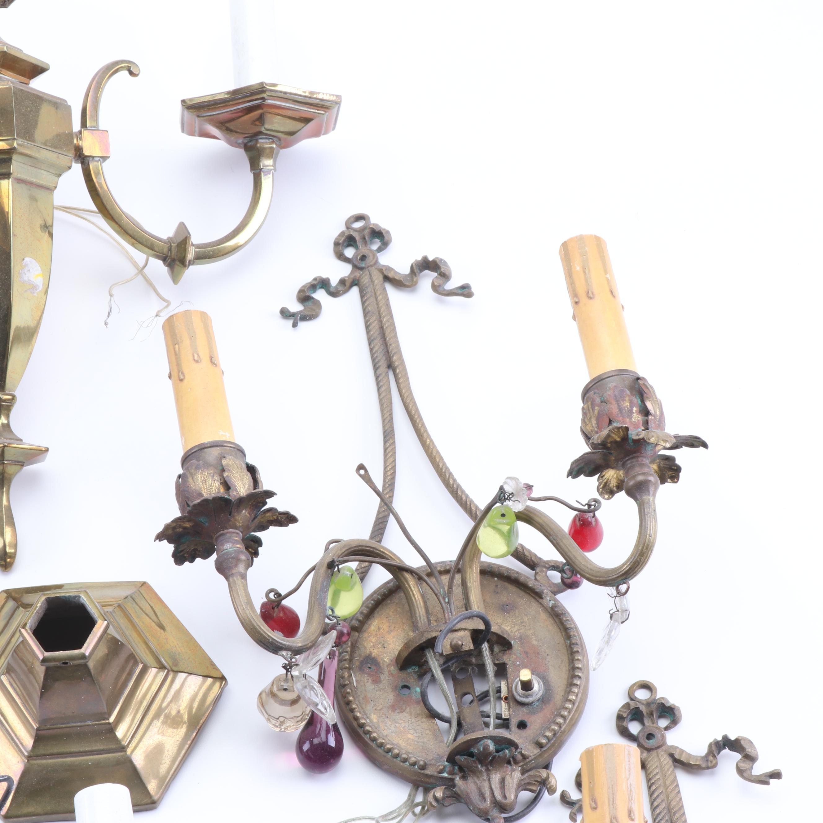 Antique and Vintage Wall Sconces including Matching Sets