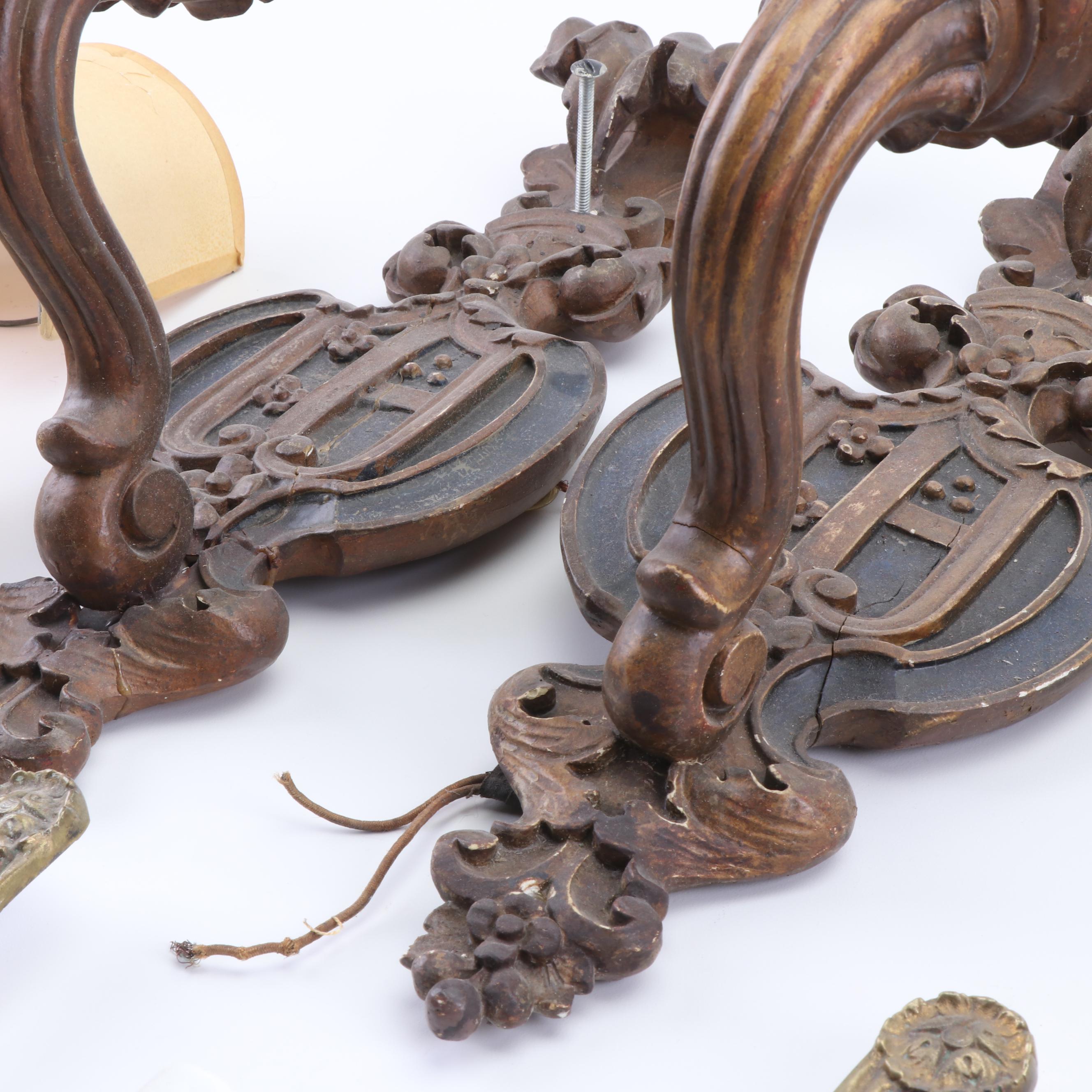 Antique and Vintage Wall Sconces including Matching Sets