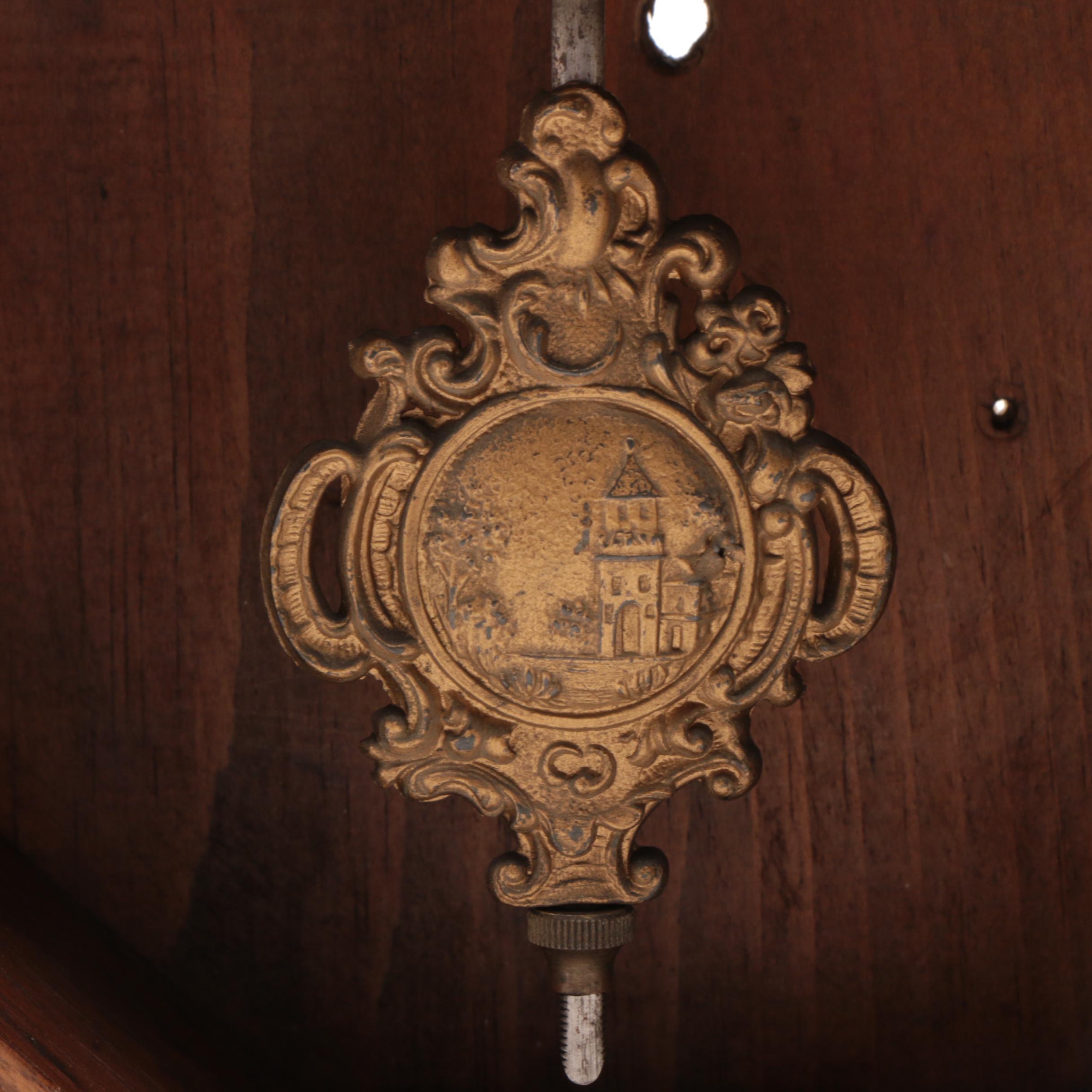 E. Ingraham Co. "Regulator" Oak Wall Clock