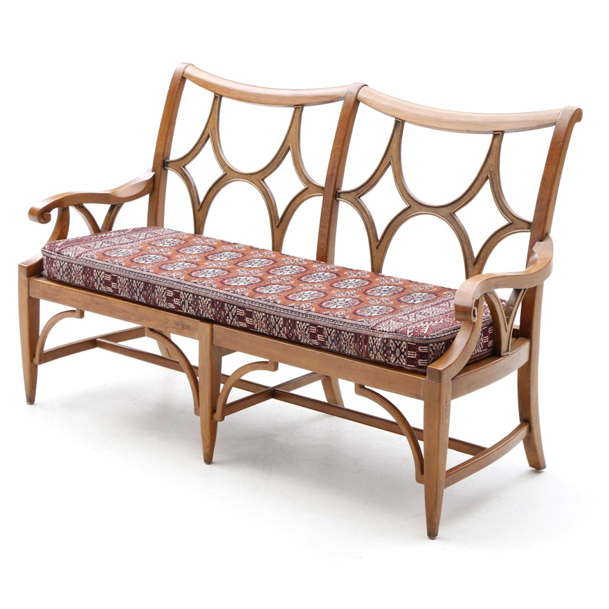 Maple Bench with Bokhara Rug Upholstered Cushion by Pennsylvania House