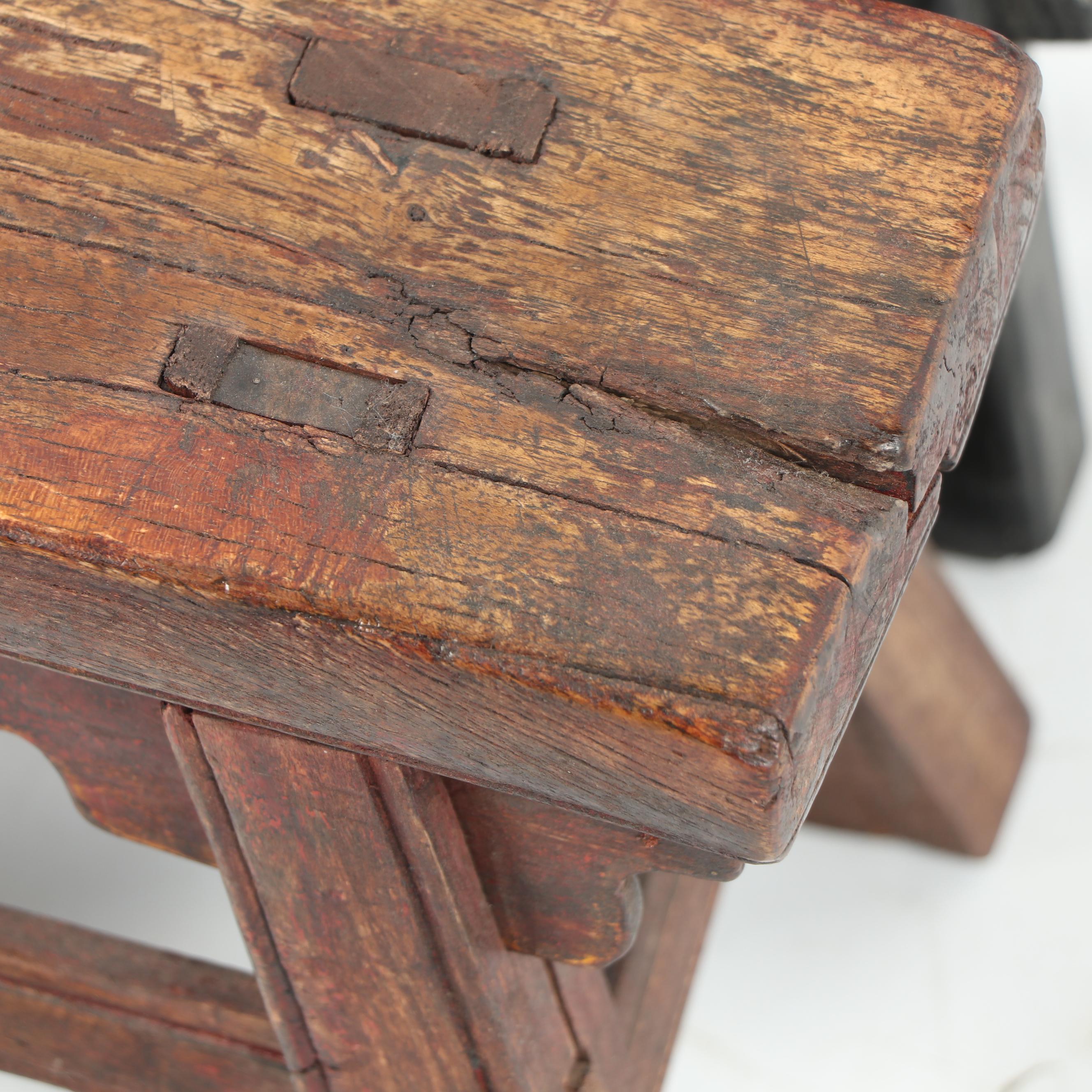 Rustic Wooden Milking Stools, 19th/Early 20th Century