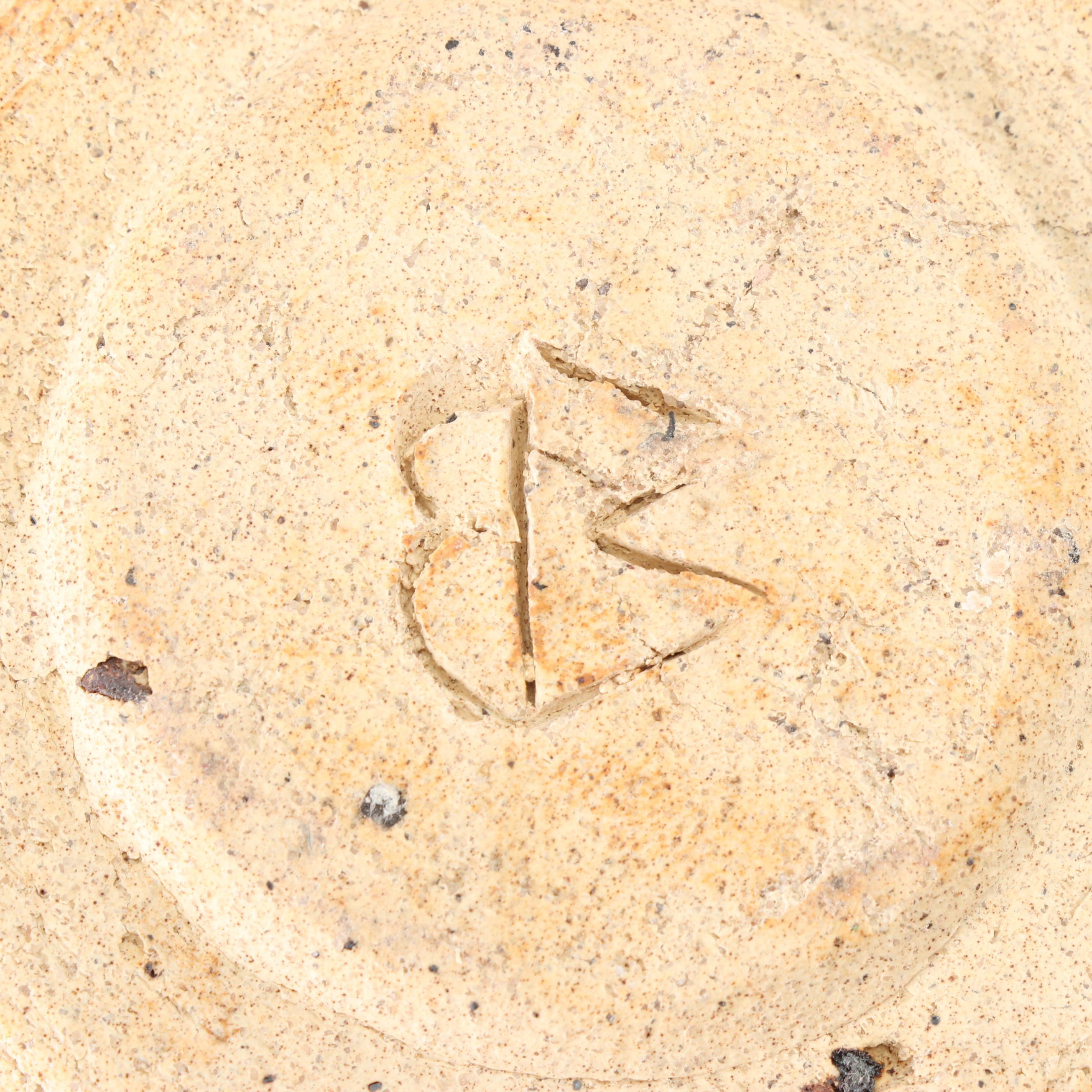 Handbuilt Stoneware Mask with Wheel Thrown Covered Jar and Bowl