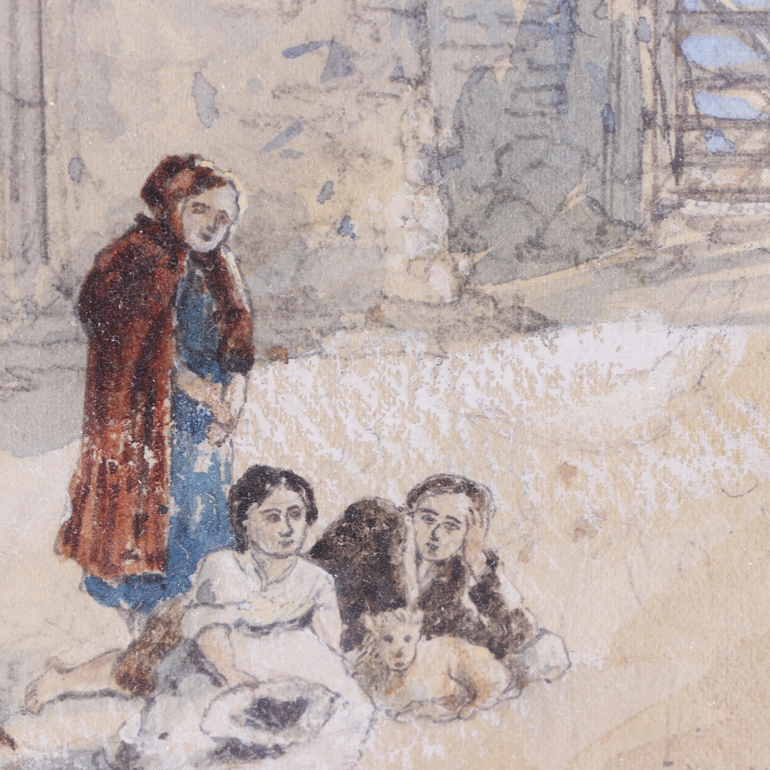 Watercolor Painting "Buildwas Abbey, Shropshire"