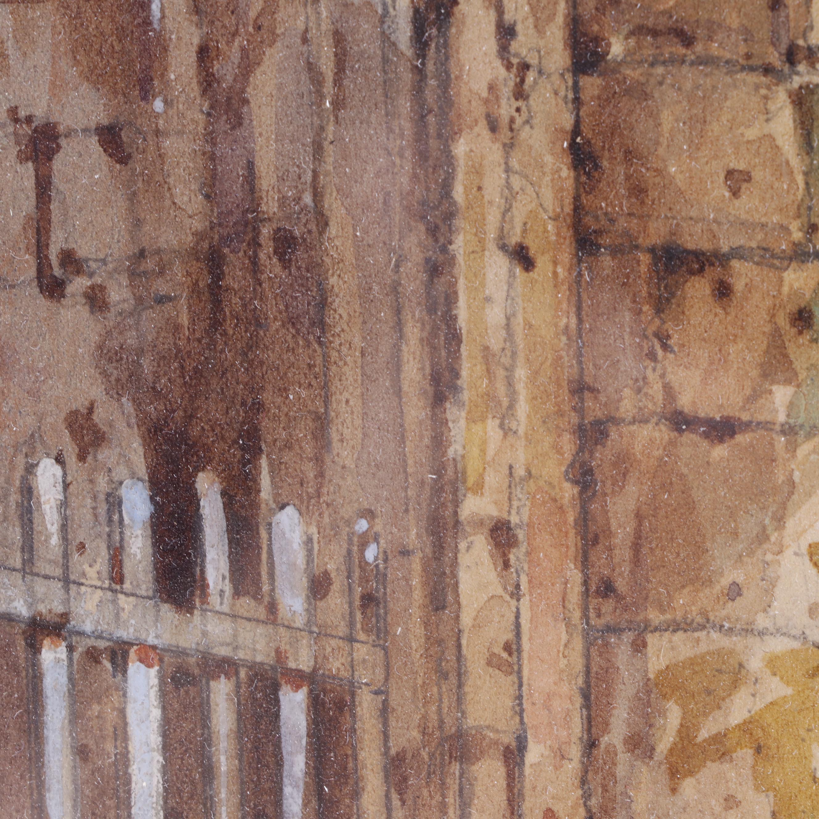 Watercolor Painting "Buildwas Abbey, Shropshire"