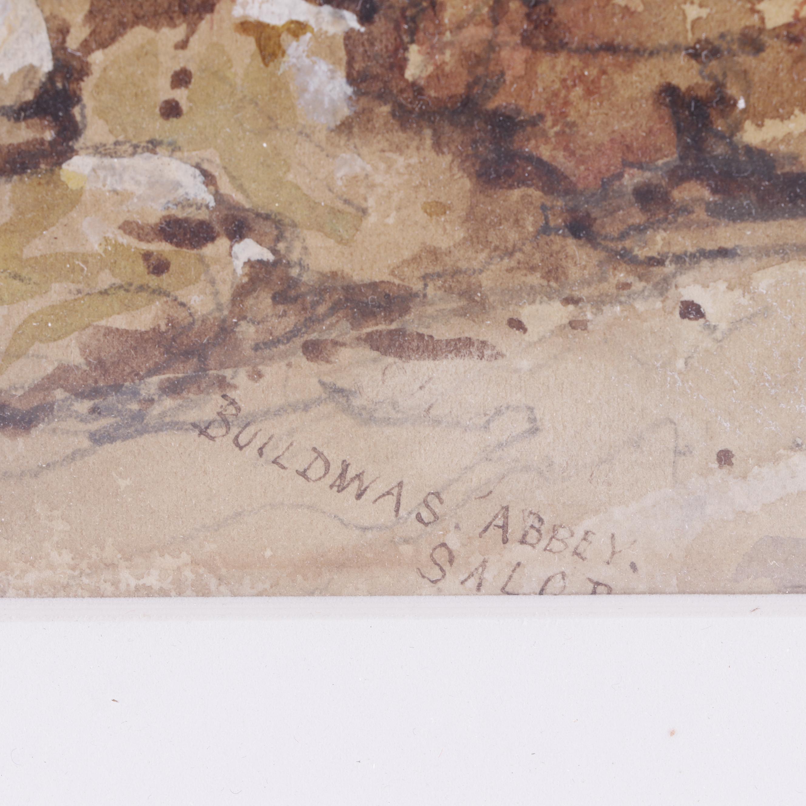 Watercolor Painting "Buildwas Abbey, Shropshire"