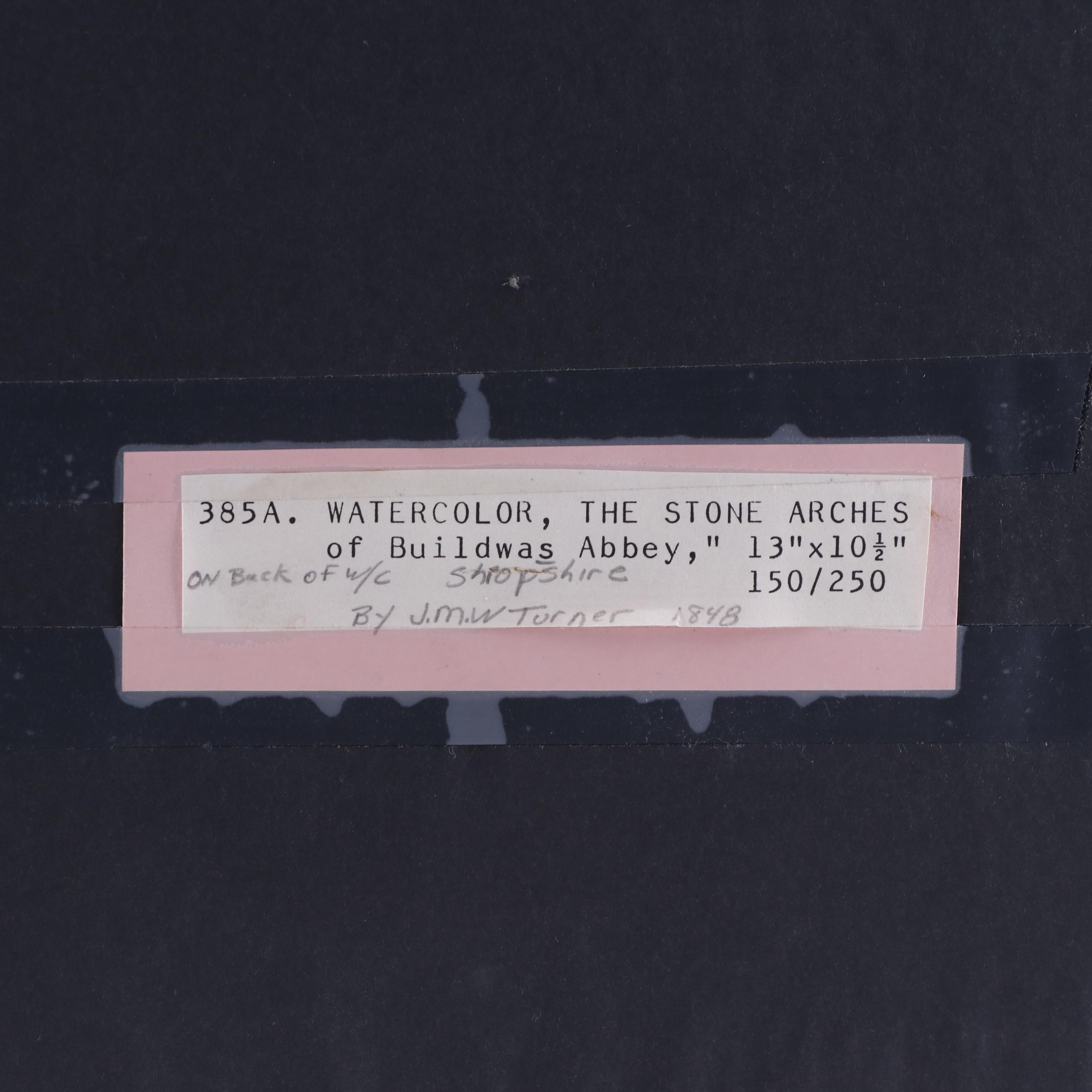 Watercolor Painting "Buildwas Abbey, Shropshire"