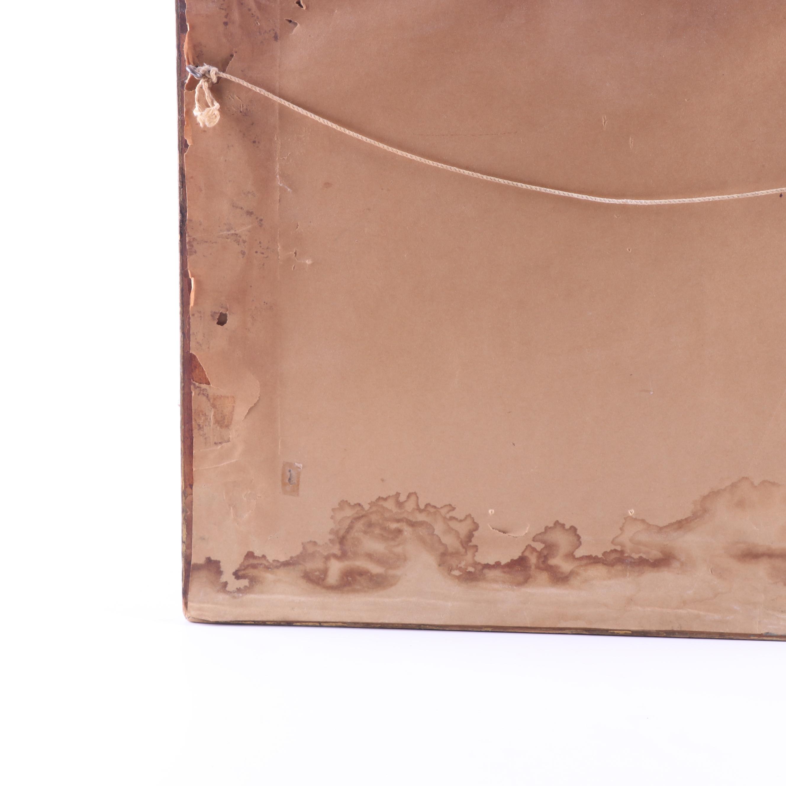 Kate Tryon Oil Painting "Hollyhocks at Marblehead"