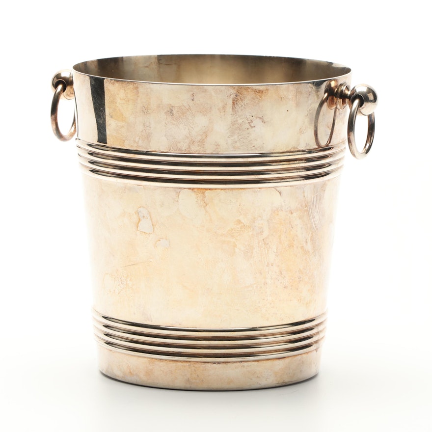 Christofle French Silver Plate Champagne Cooler Bucket