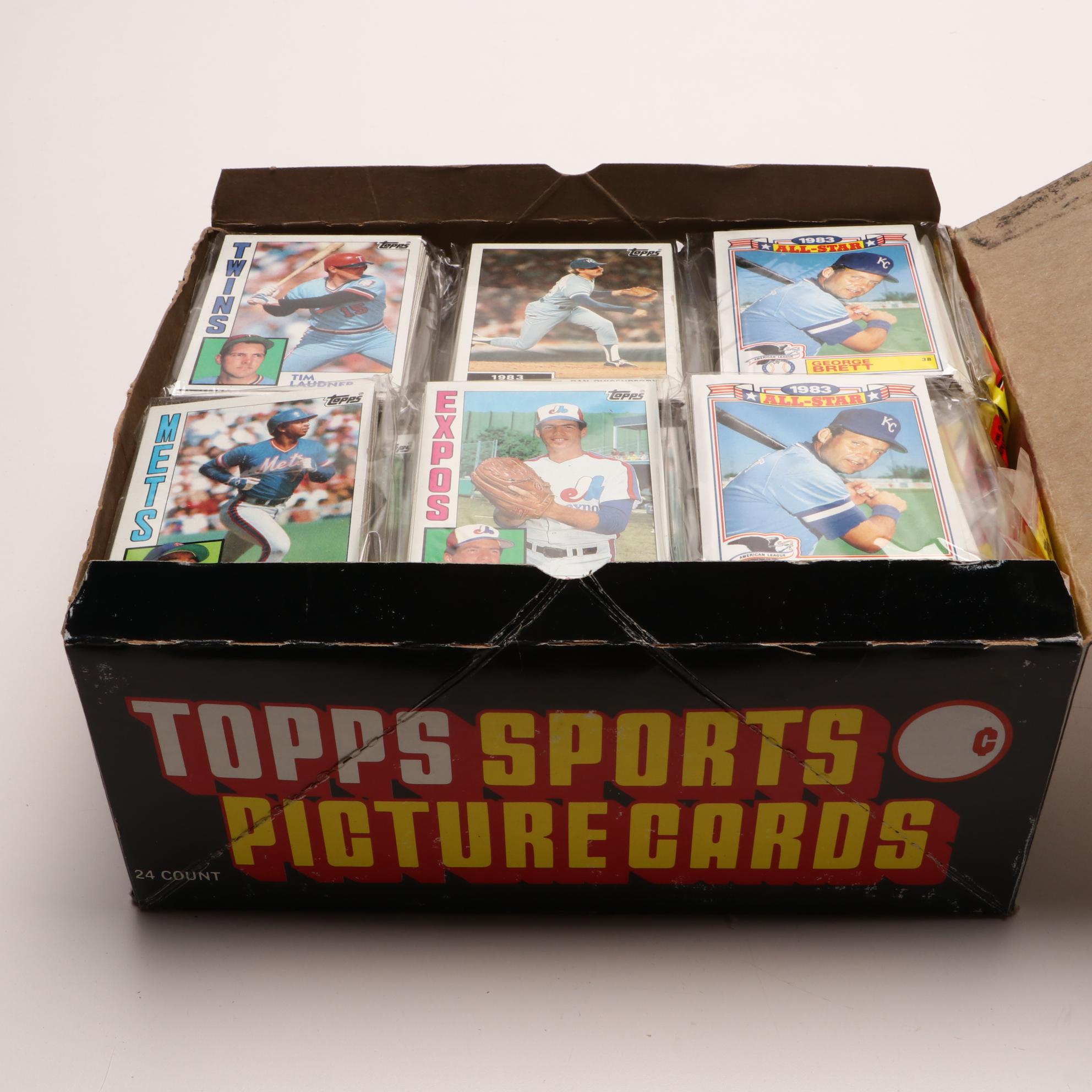 Unopened Baseball Card Boxes and Rack Packs