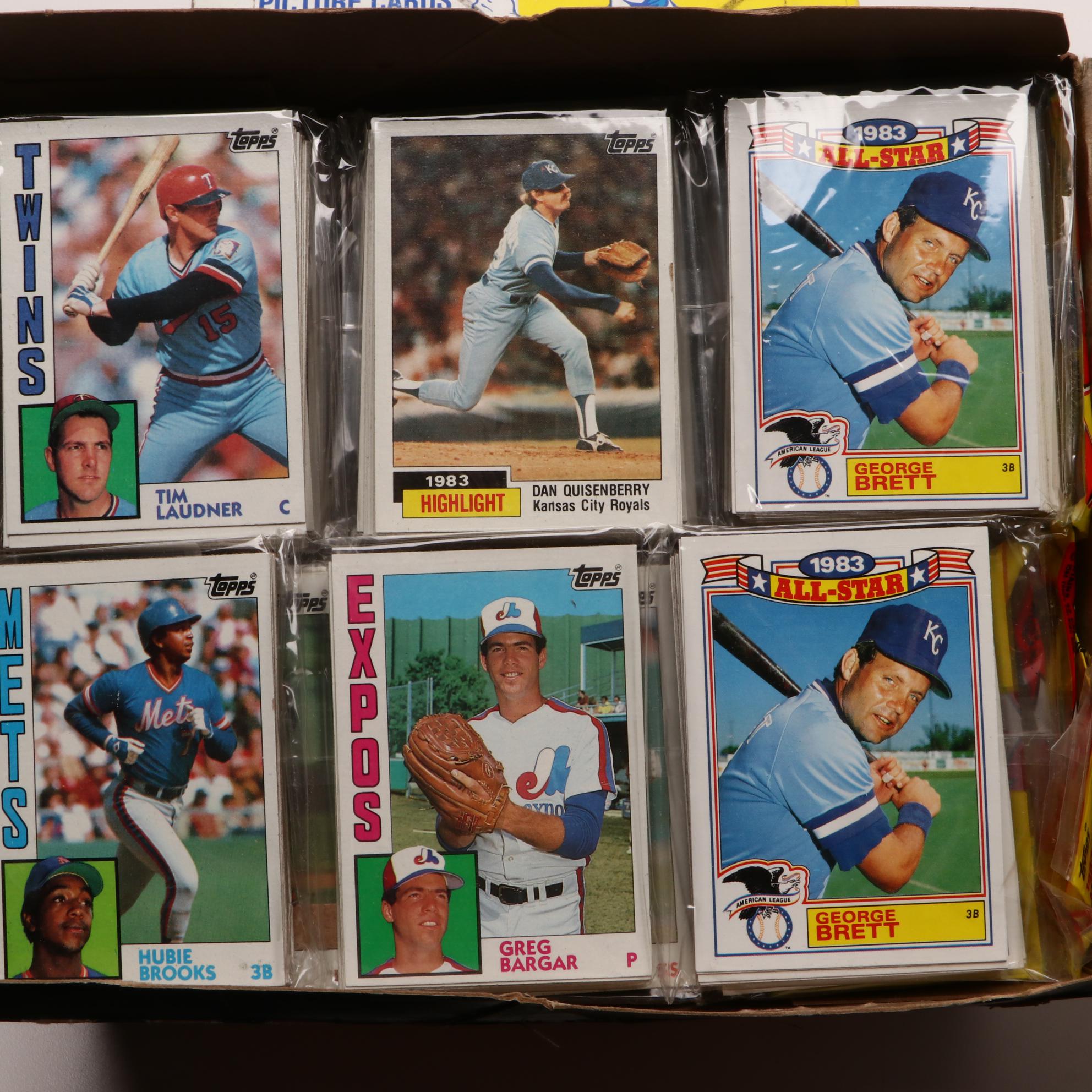 Unopened Baseball Card Boxes and Rack Packs