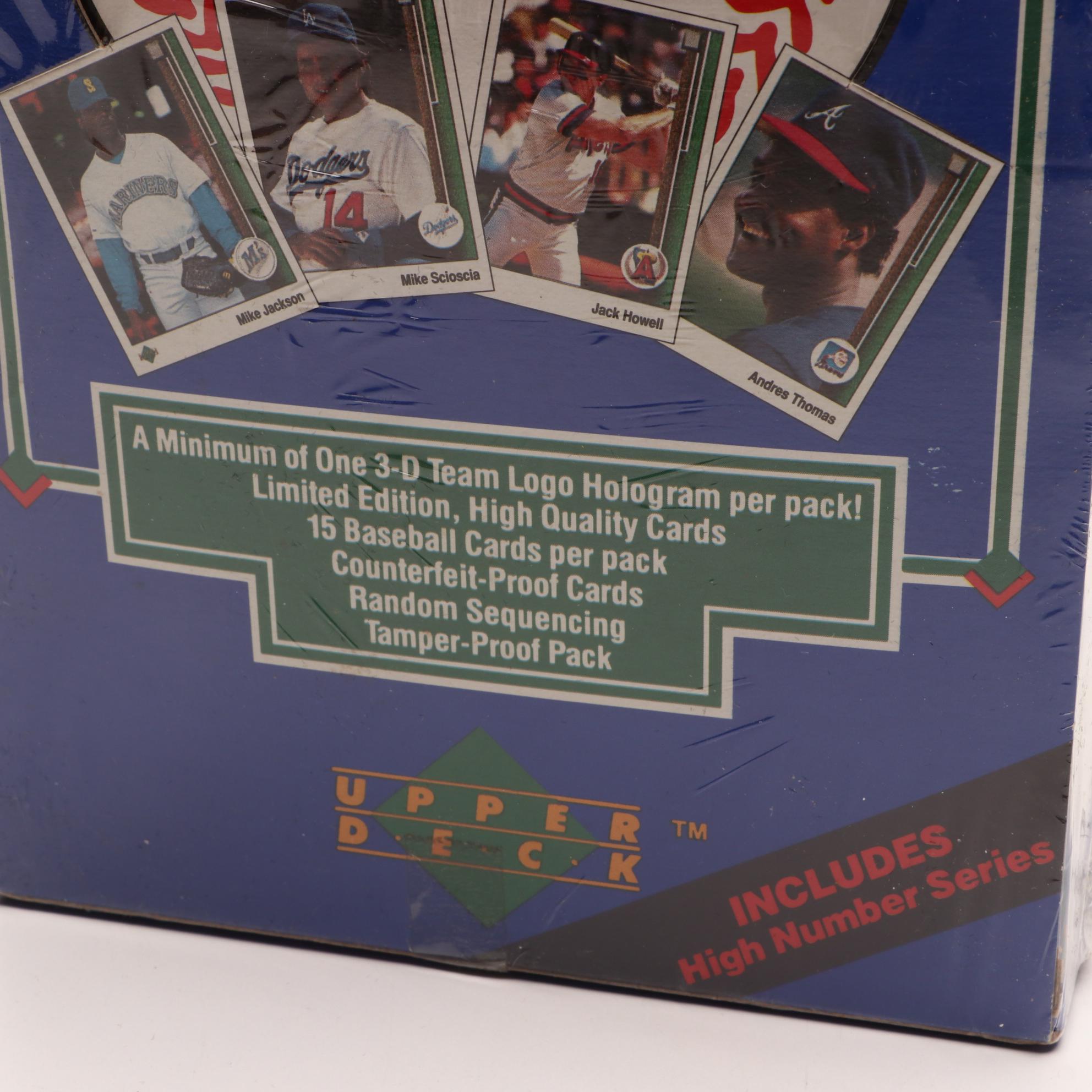 Unopened Baseball Card Boxes and Rack Packs