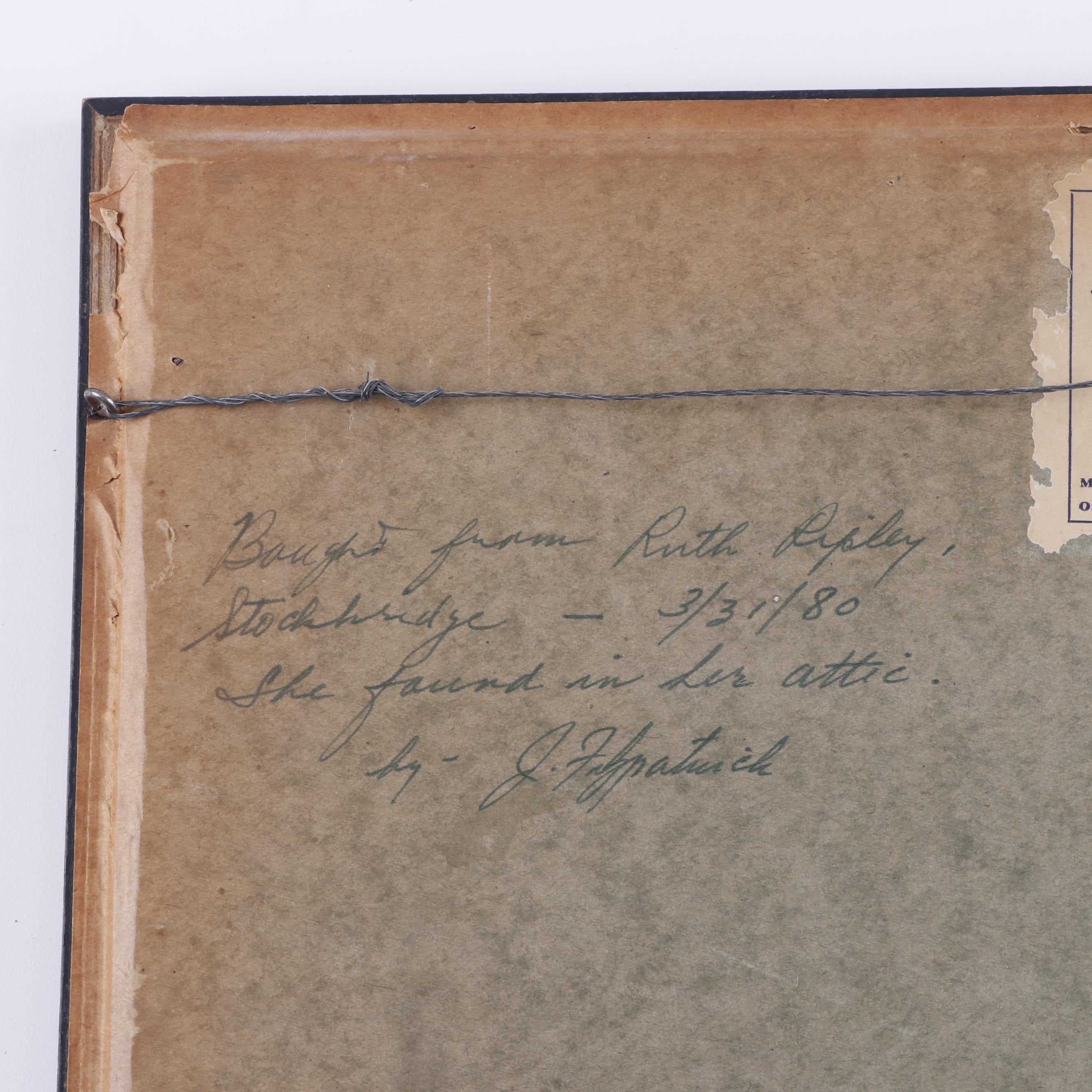 Framed Antique Silk Embroidery Panel