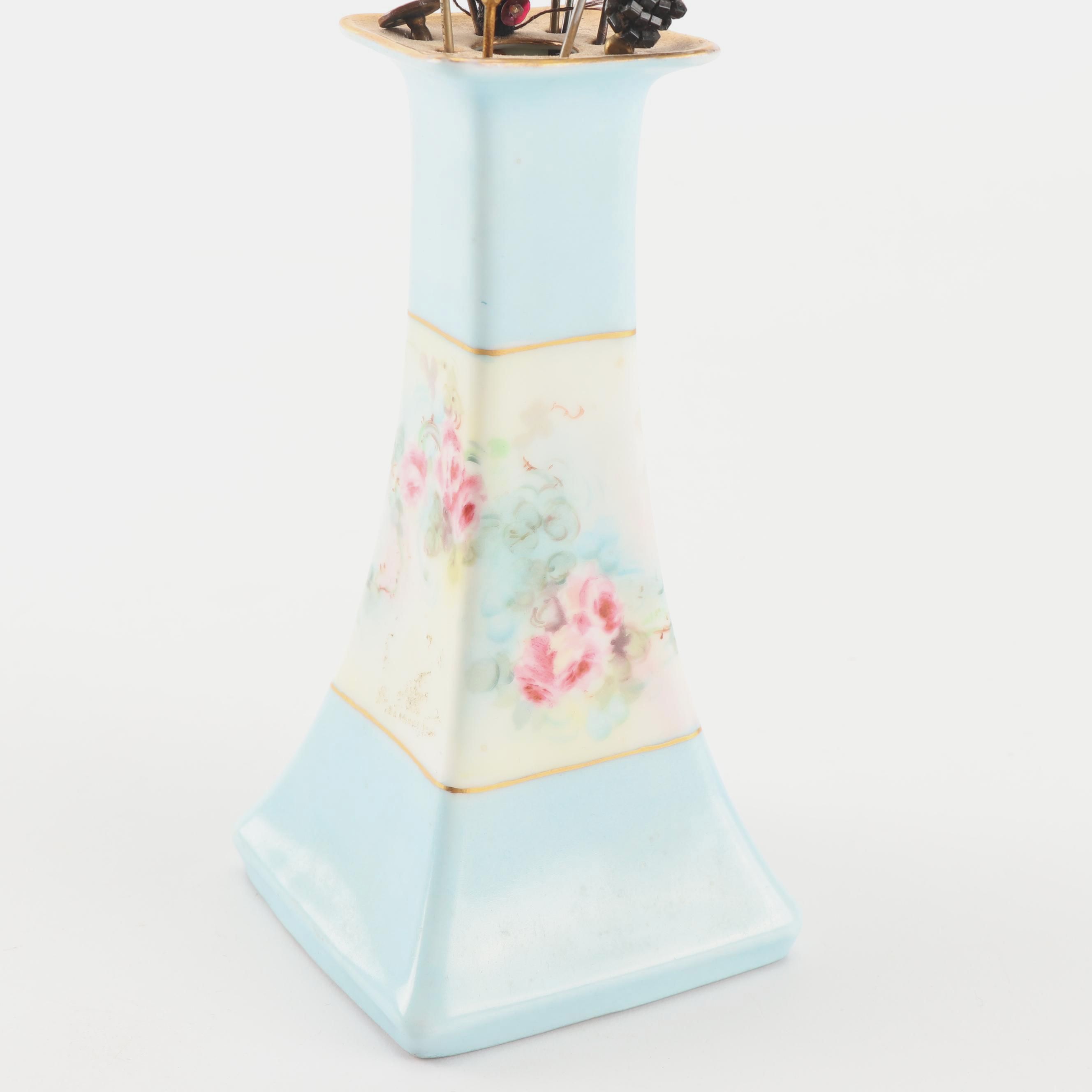 Victorian Hat Pins with Morimura Bros. and C. Hutschenreuther Hat Pin Holders