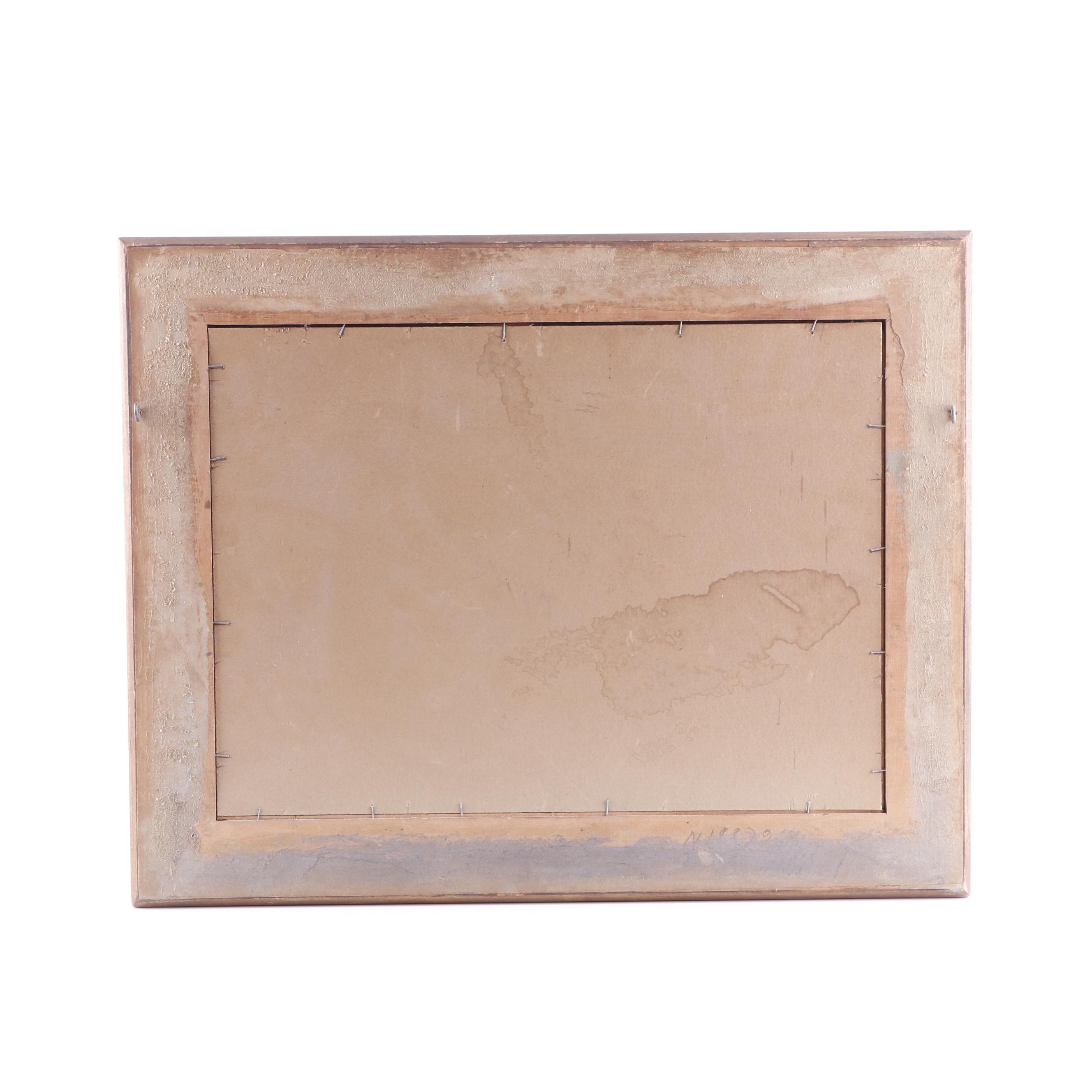 Gouache Painting of the Visitation of Mary to Elizabeth