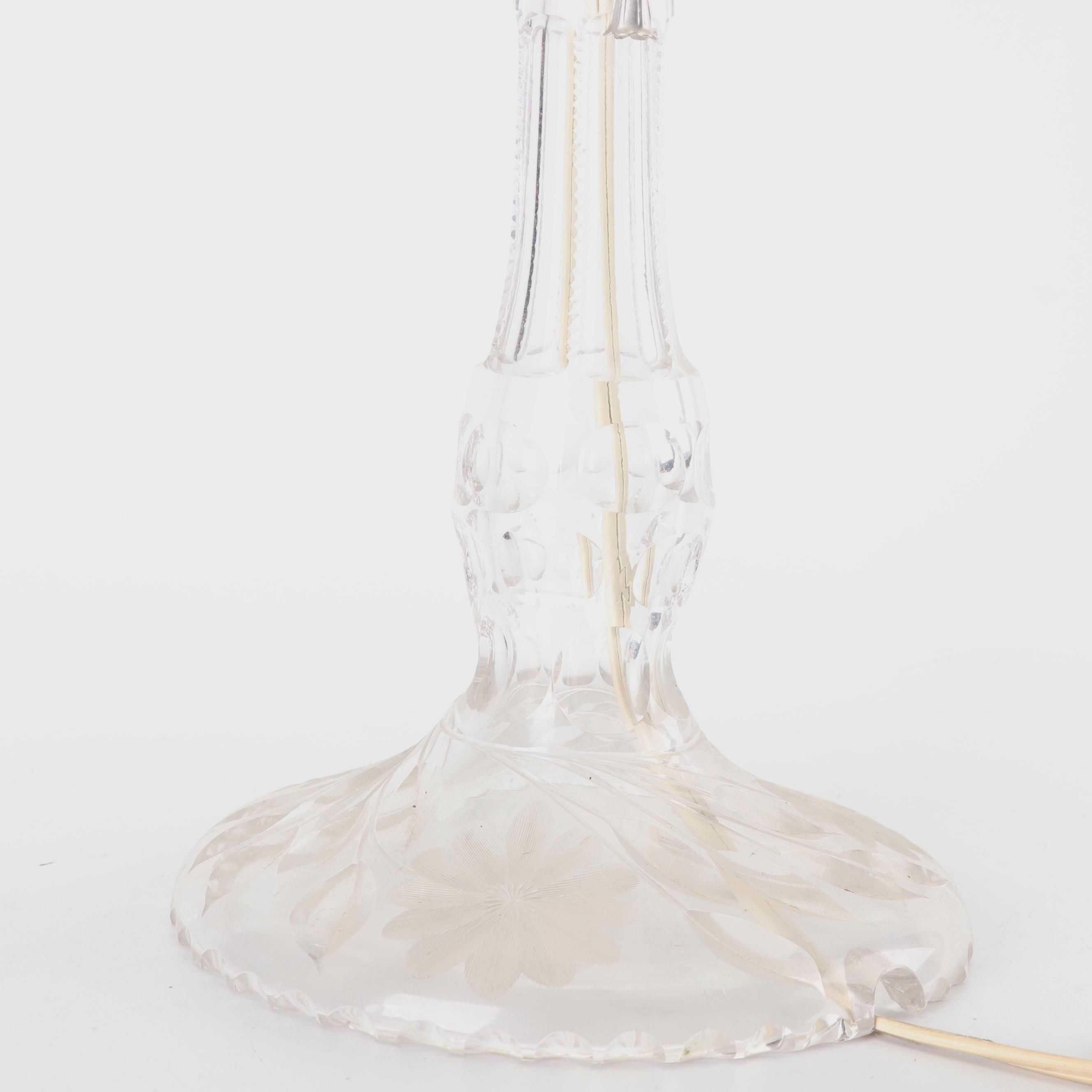 Antique Cut Crystal Lamp