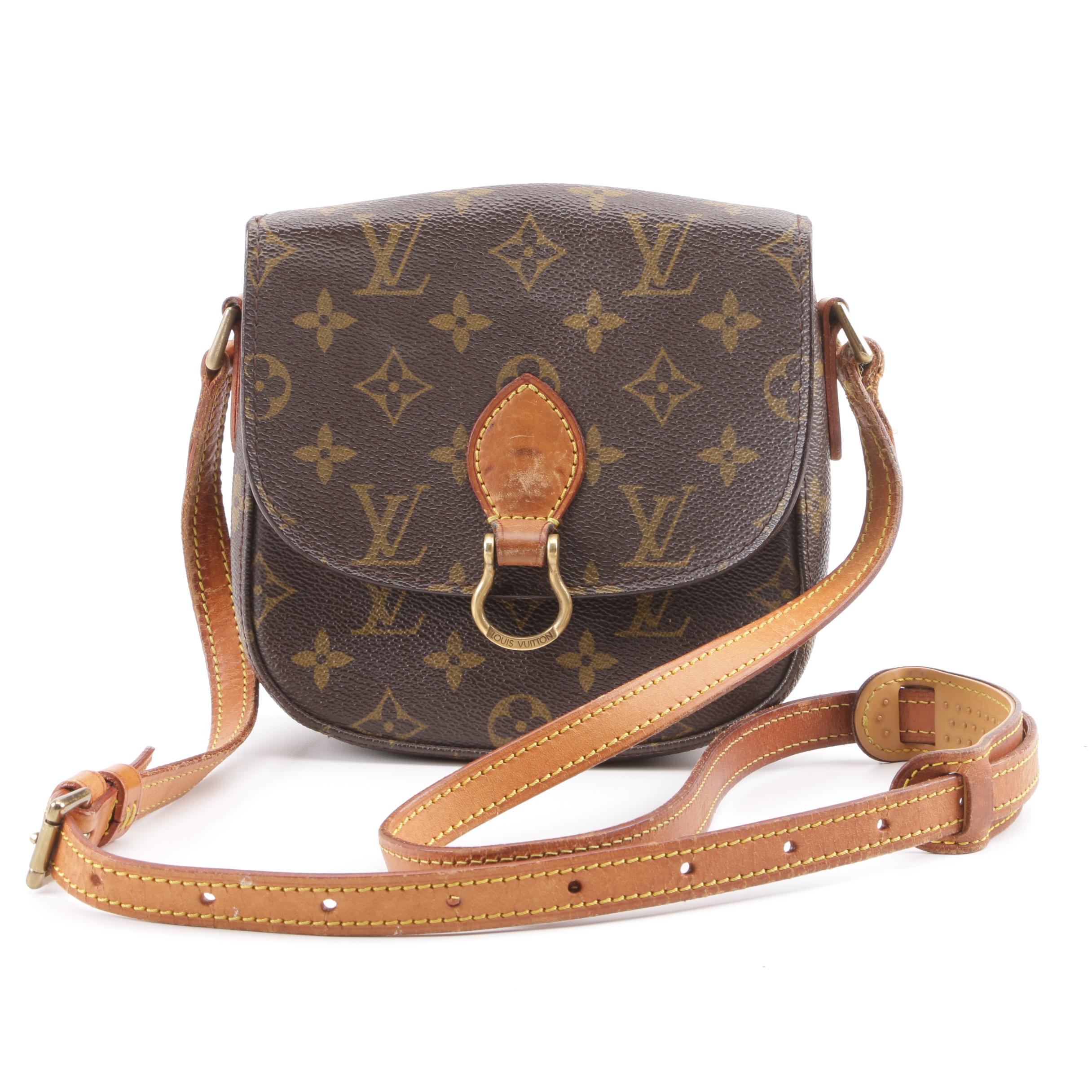 1988 Vintage Louis Vuitton Paris Monogram Canvas Saint Cloud PM Crossbody Bag