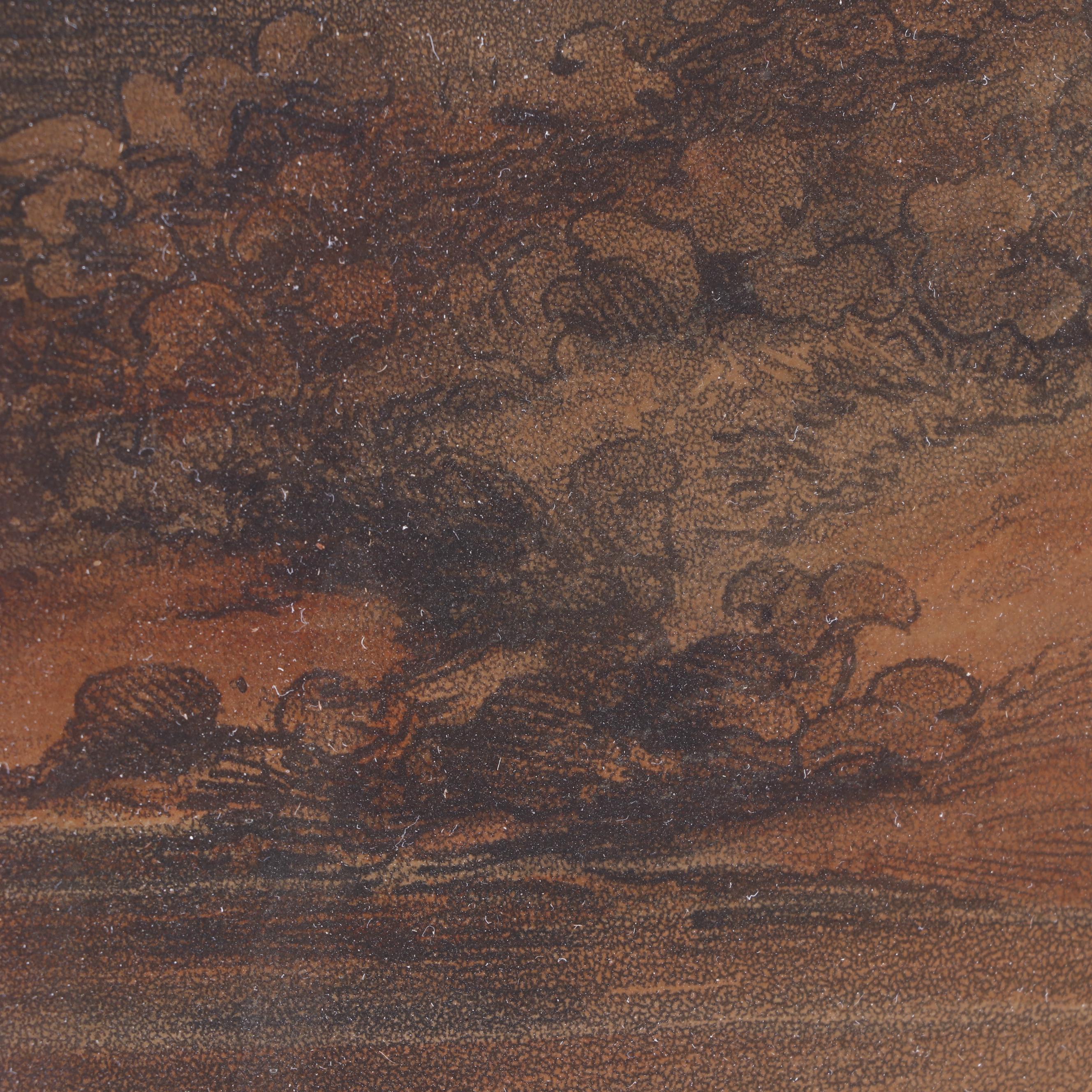 Richard Westall Etching "Crossing the Burn"