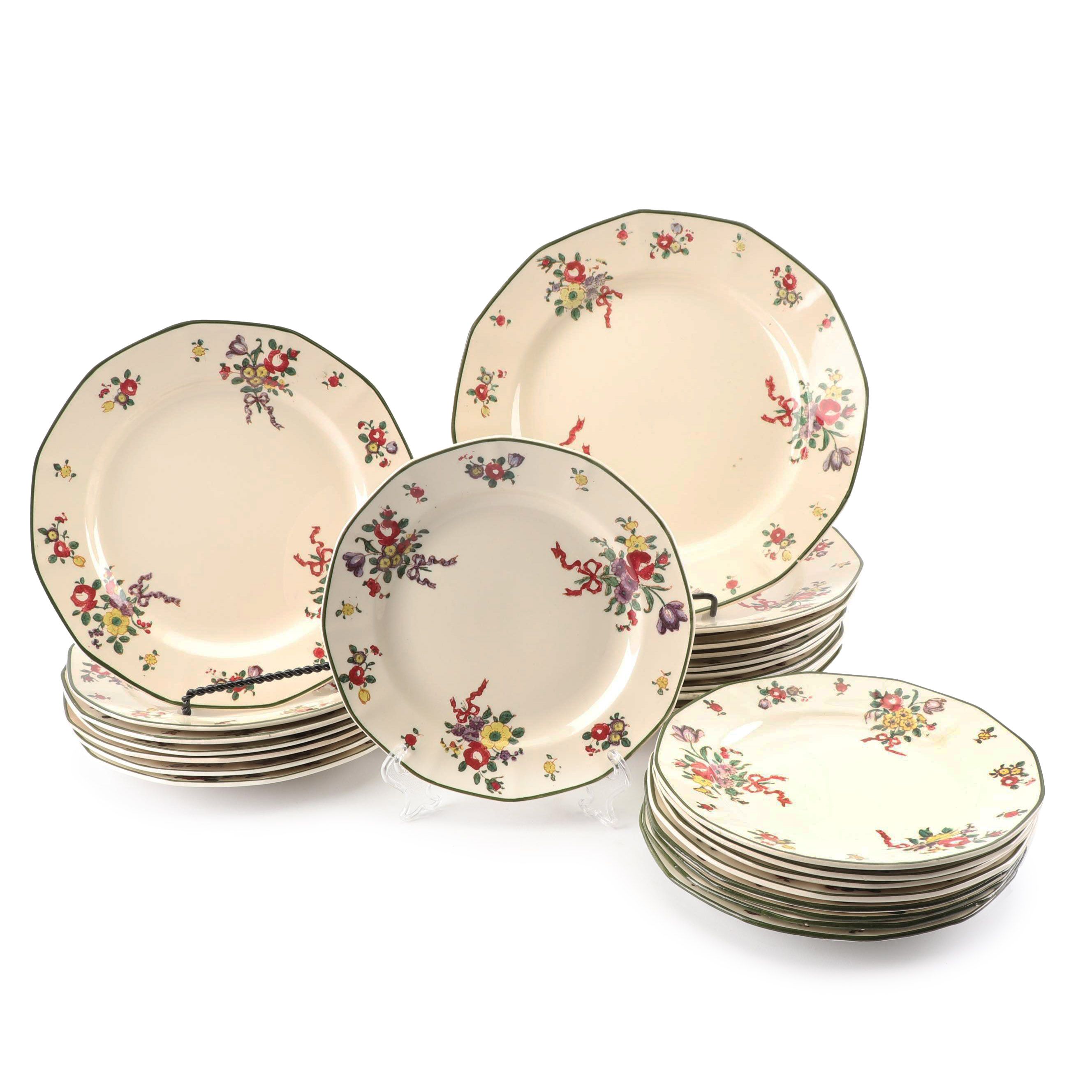 Royal Doulton "Old Leeds Spray" Earthenware Dinnerware, Circa 1912