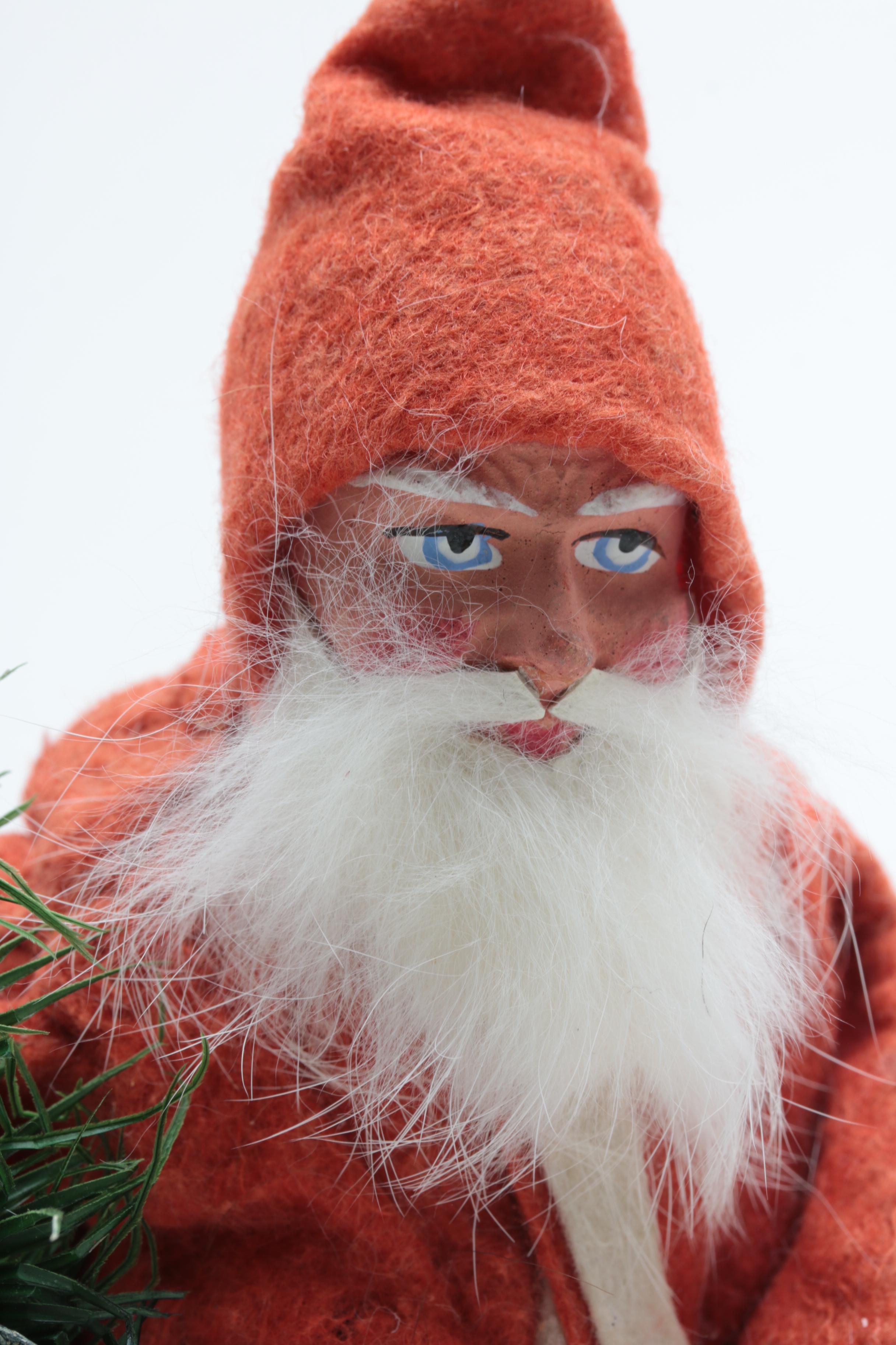 Circa 1900 Papier-Mâché Belsnickle on Platform Horse