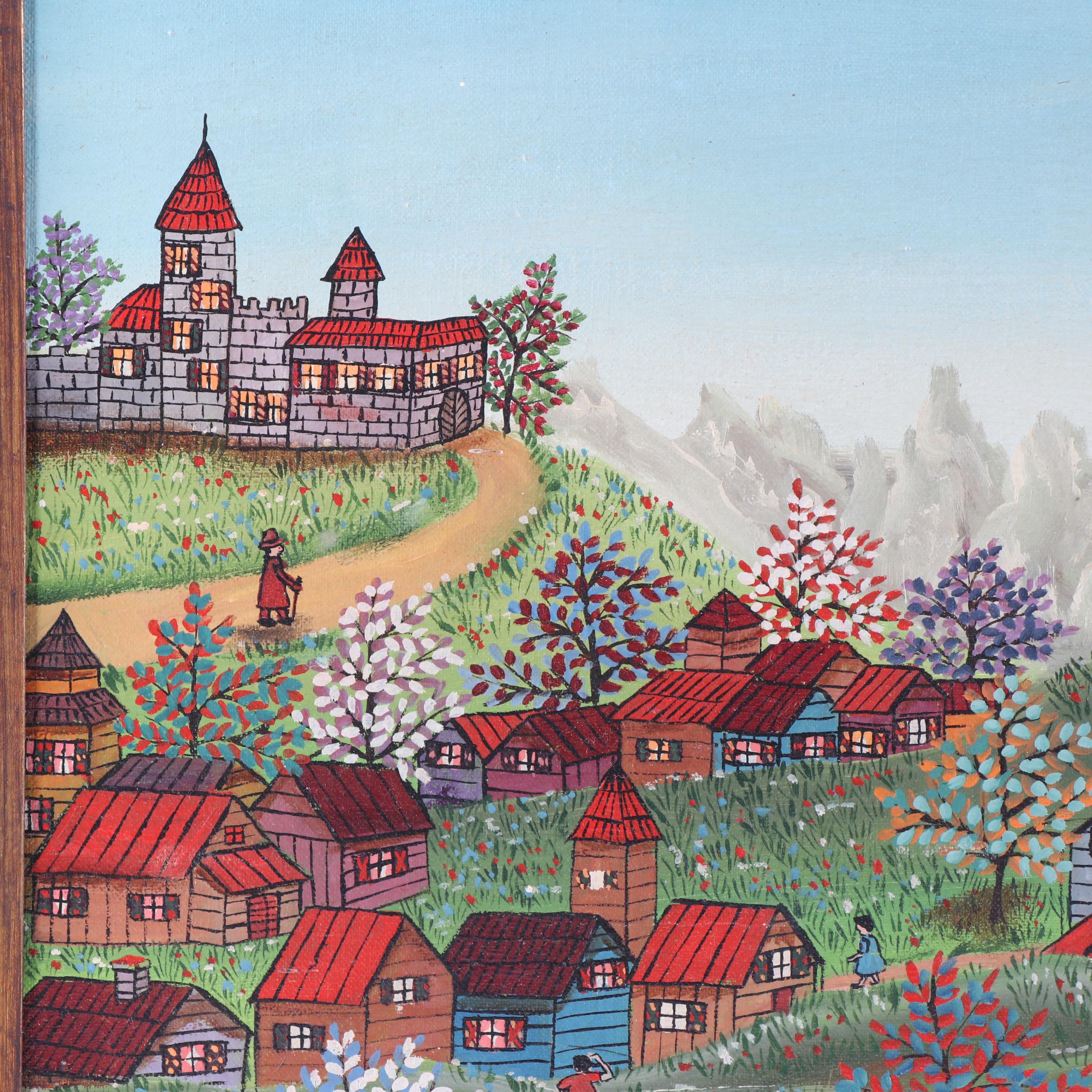 David Morton Naïve Landscape Paintings