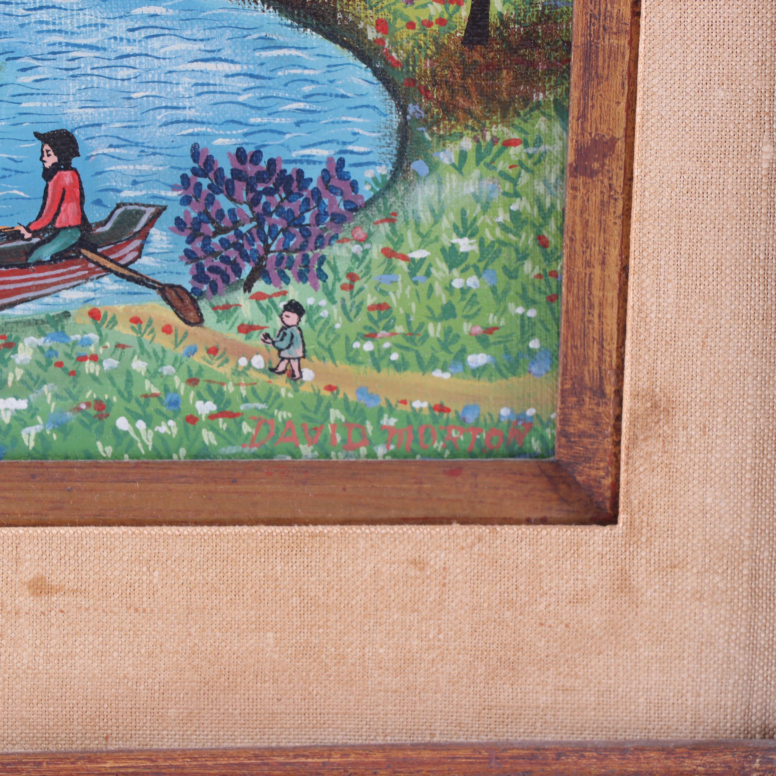 David Morton Naïve Landscape Paintings