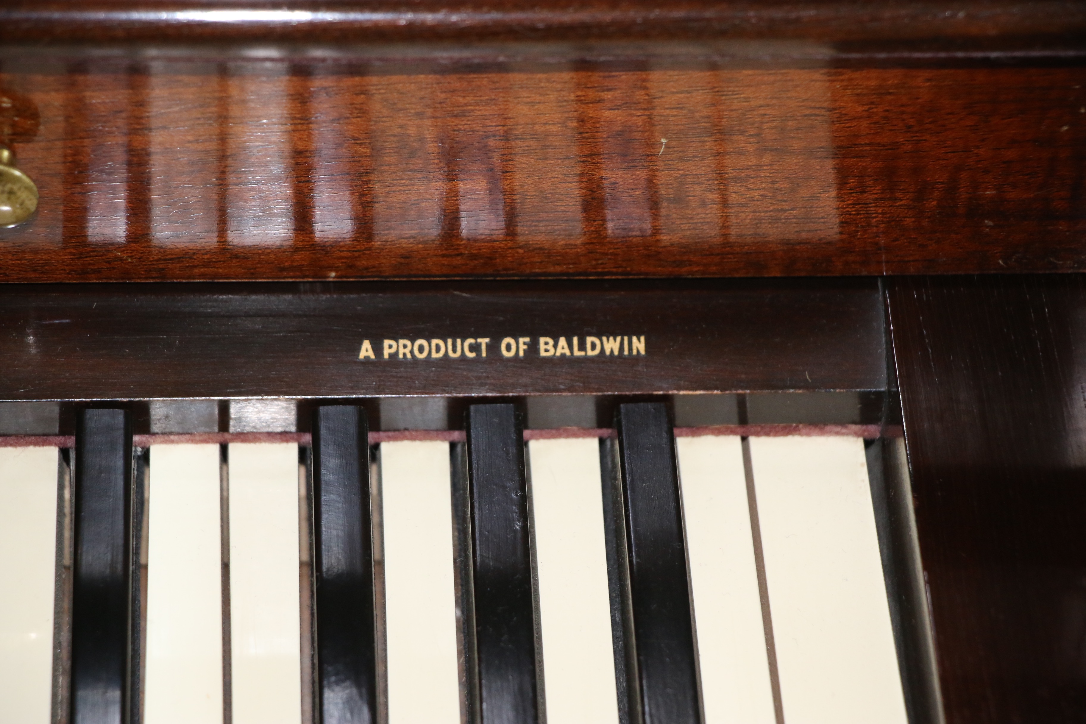 Baldwin Acrosonic Mahogany Upright Piano with Bench