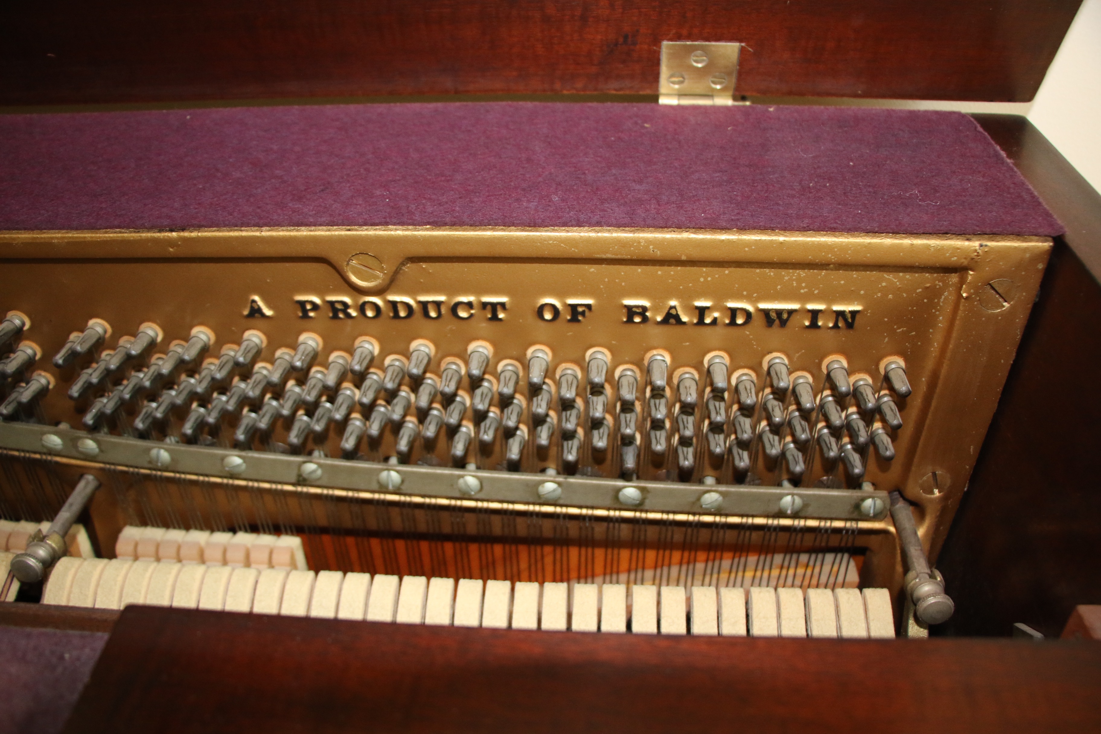 Baldwin Acrosonic Mahogany Upright Piano with Bench