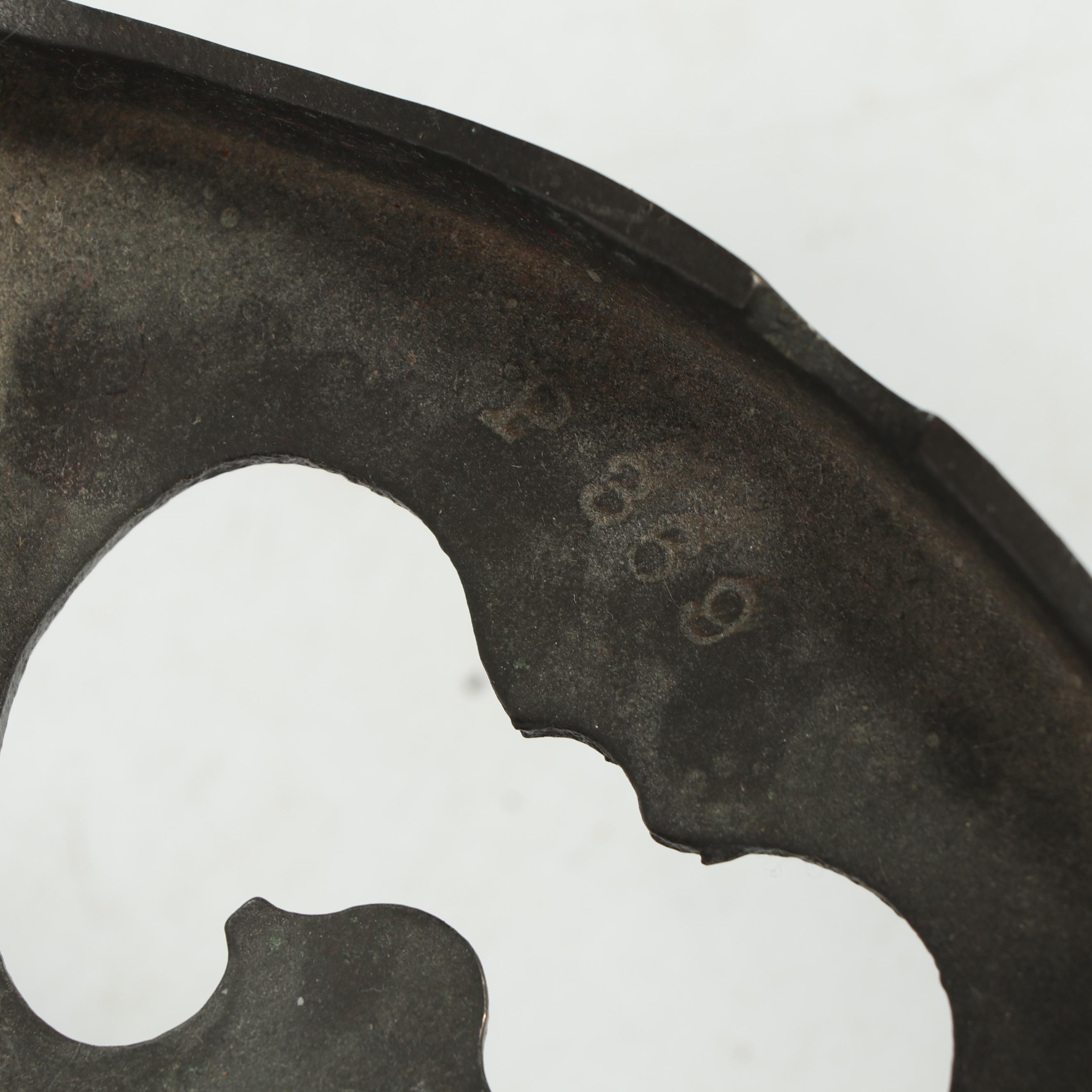 Vintage Brass and Wood Tavern Style Chandelier with Frosted Glass Shades