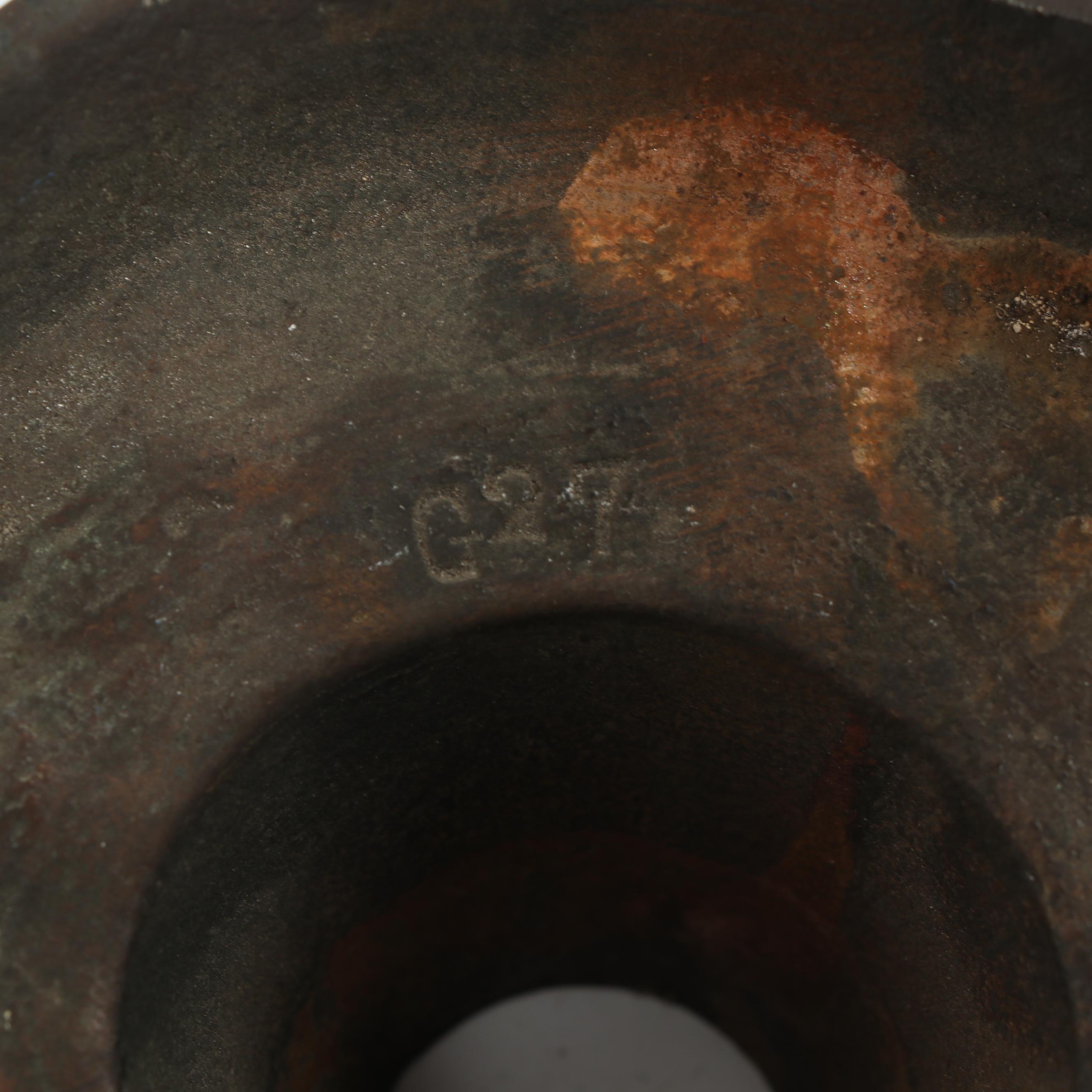 Vintage Brass and Wood Tavern Style Chandelier with Frosted Glass Shades