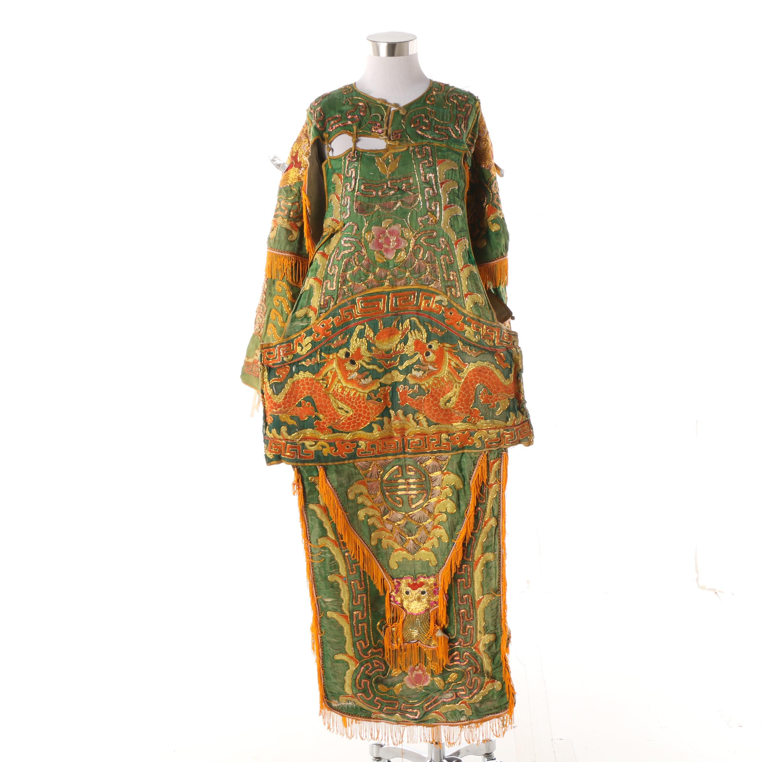 Chinese Peking Opera Embroidered Theatrical Warrior Costume