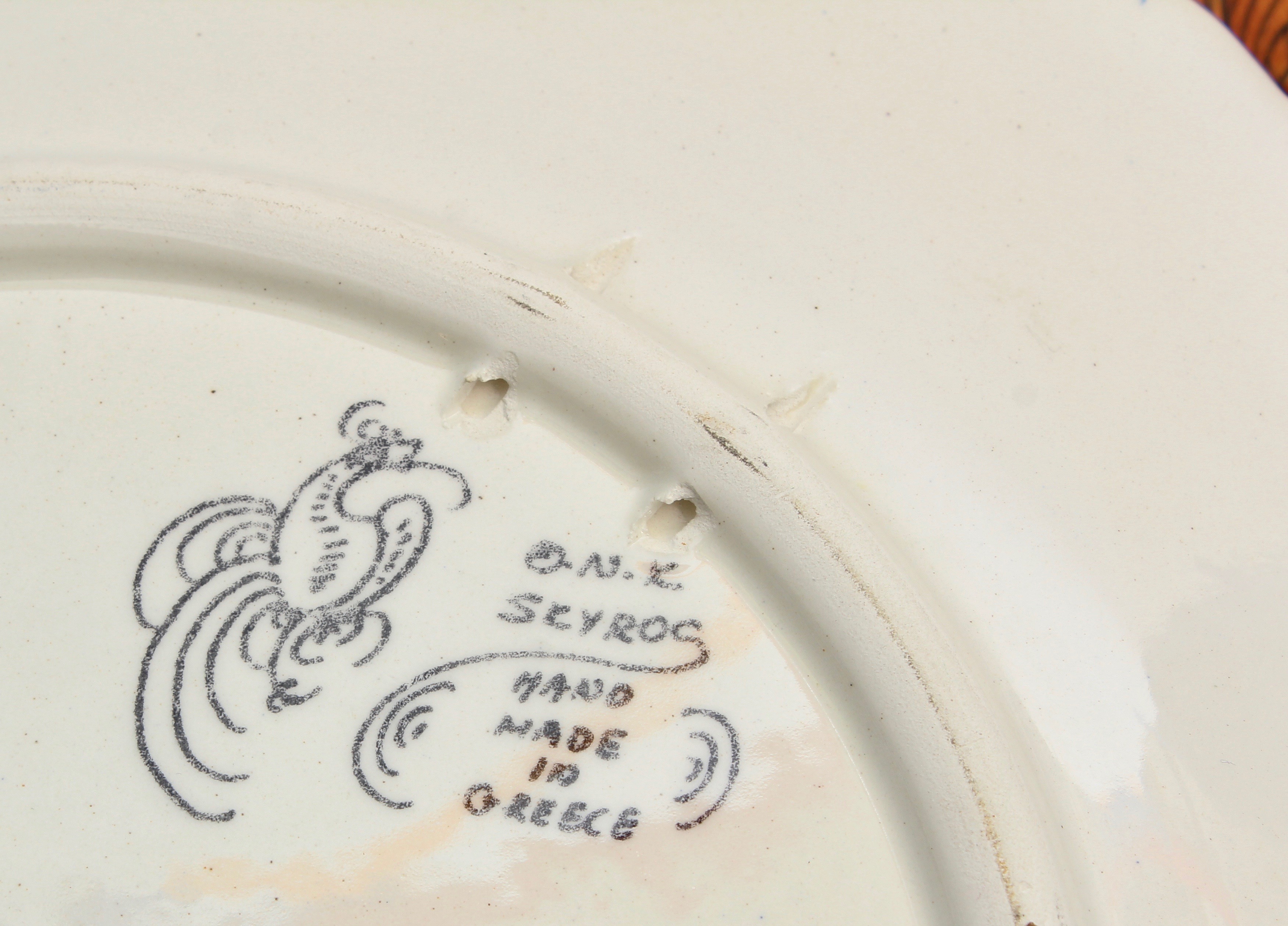 Hand-Painted Greek Ceramic Tableware