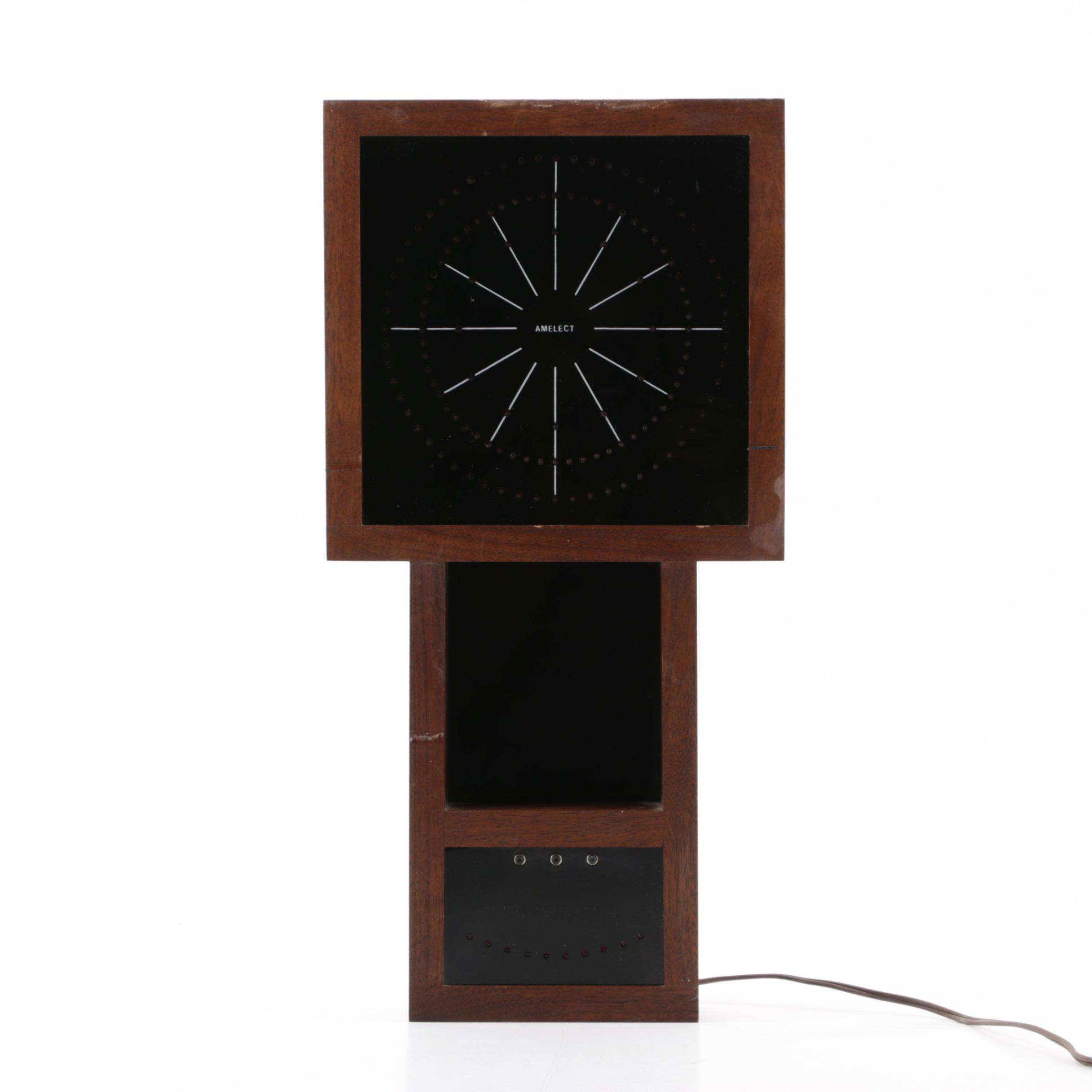 Amelect "Electronic Eye" Wall Clock, Mid Century