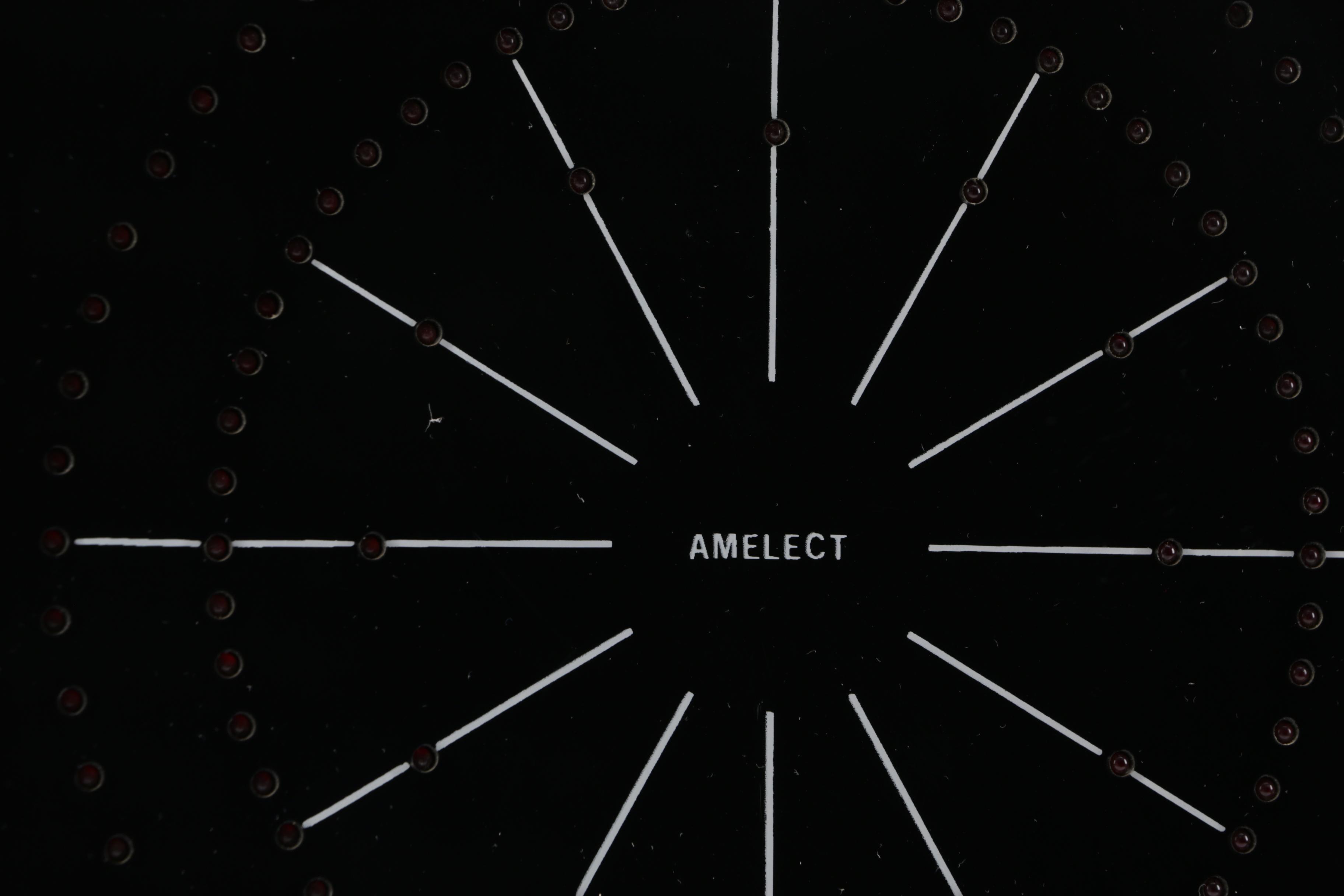 Amelect "Electronic Eye" Wall Clock, Mid Century