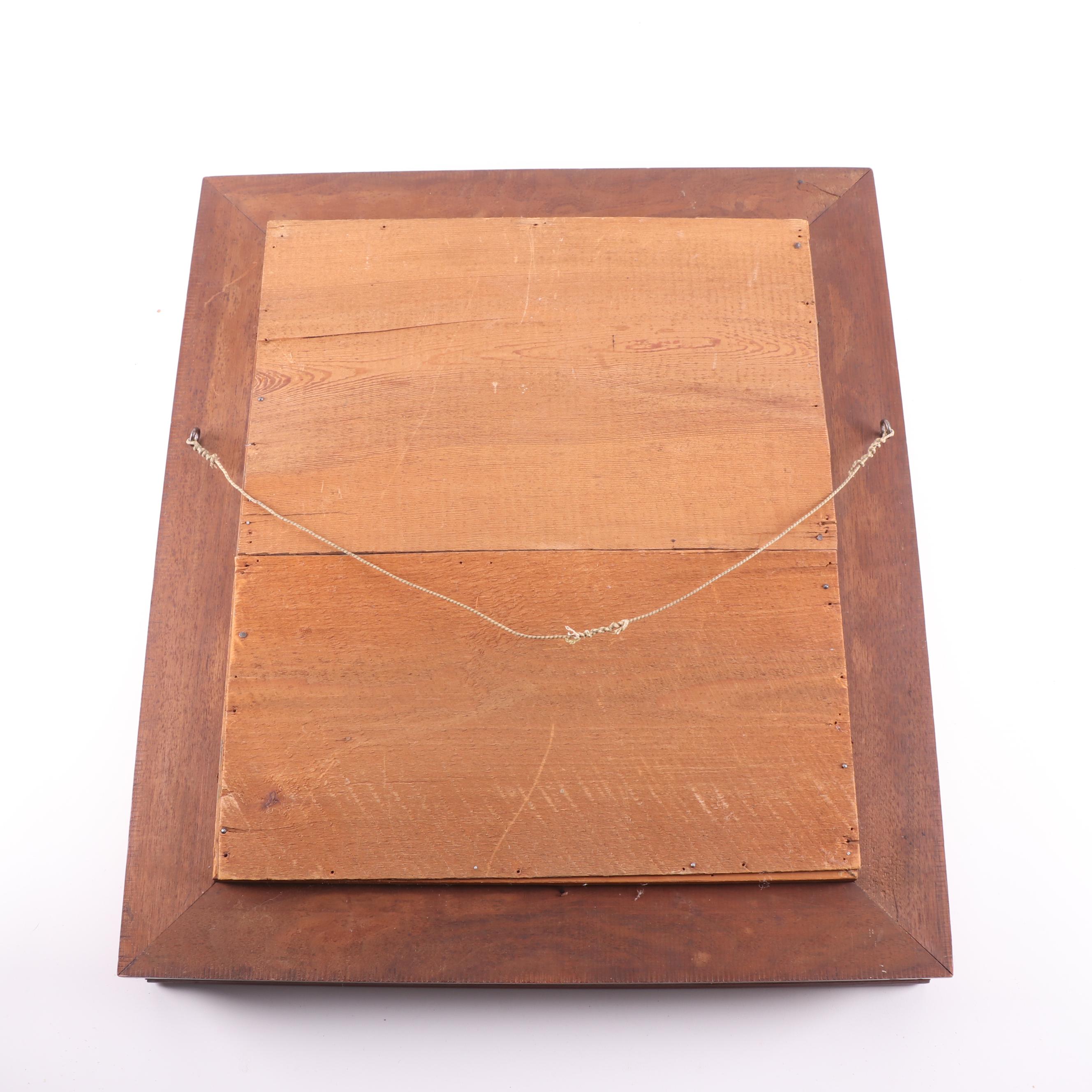 Mahogany and Gilt Wood Mirror