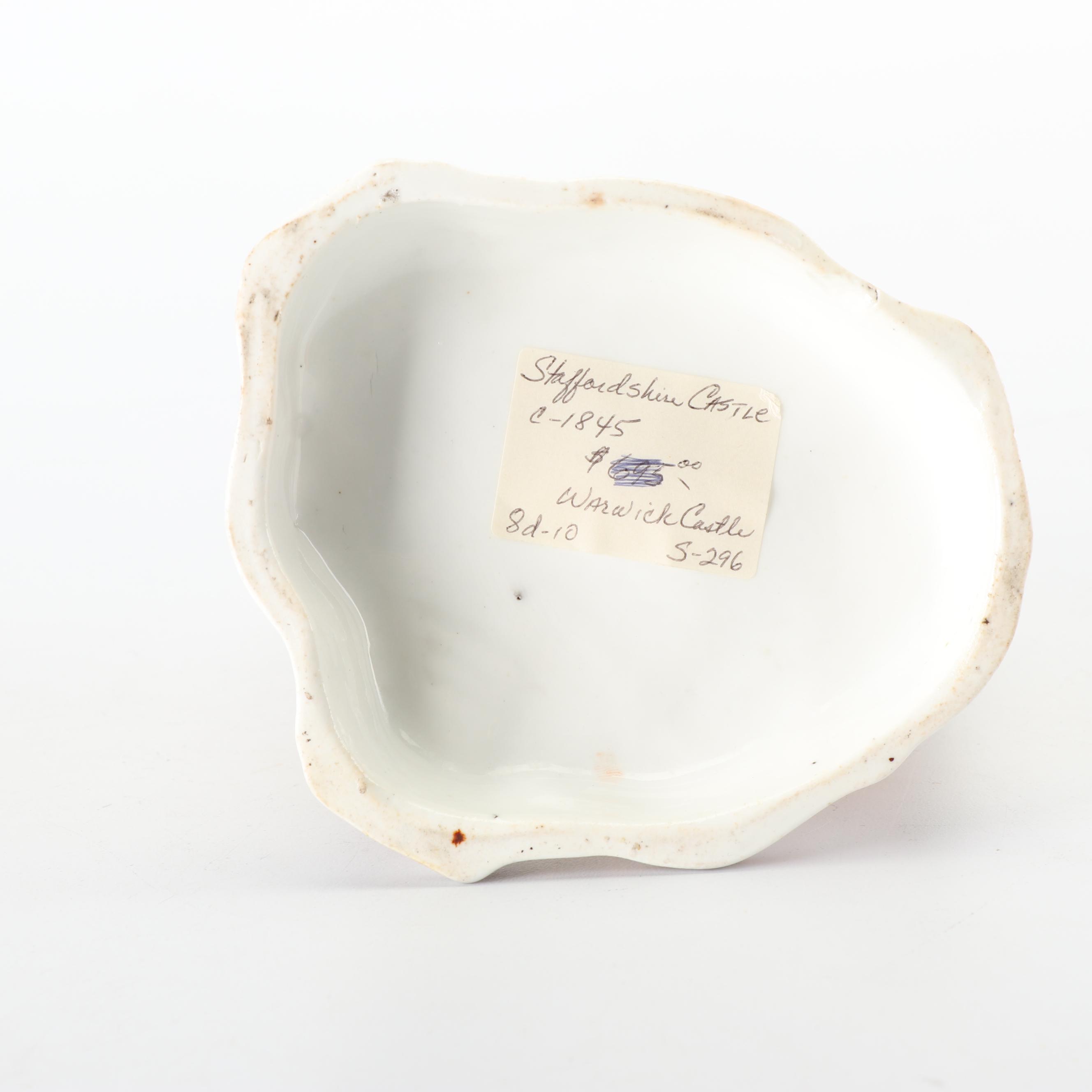 Staffordshire Figurine of Warwick Castle, 19th Century