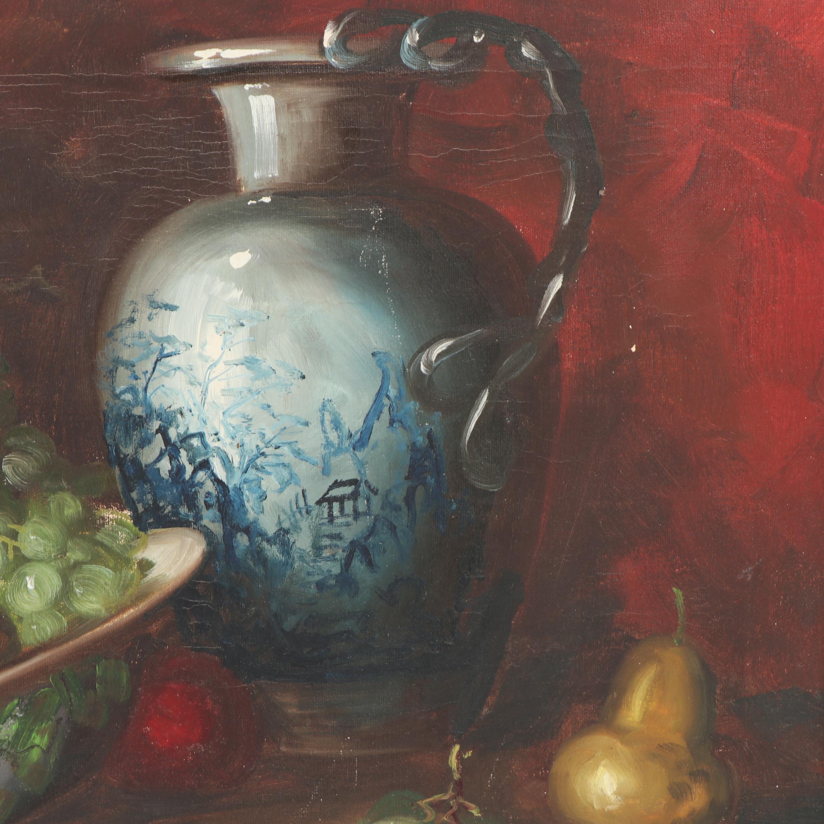 Frank Lean Still Life Oil Painting