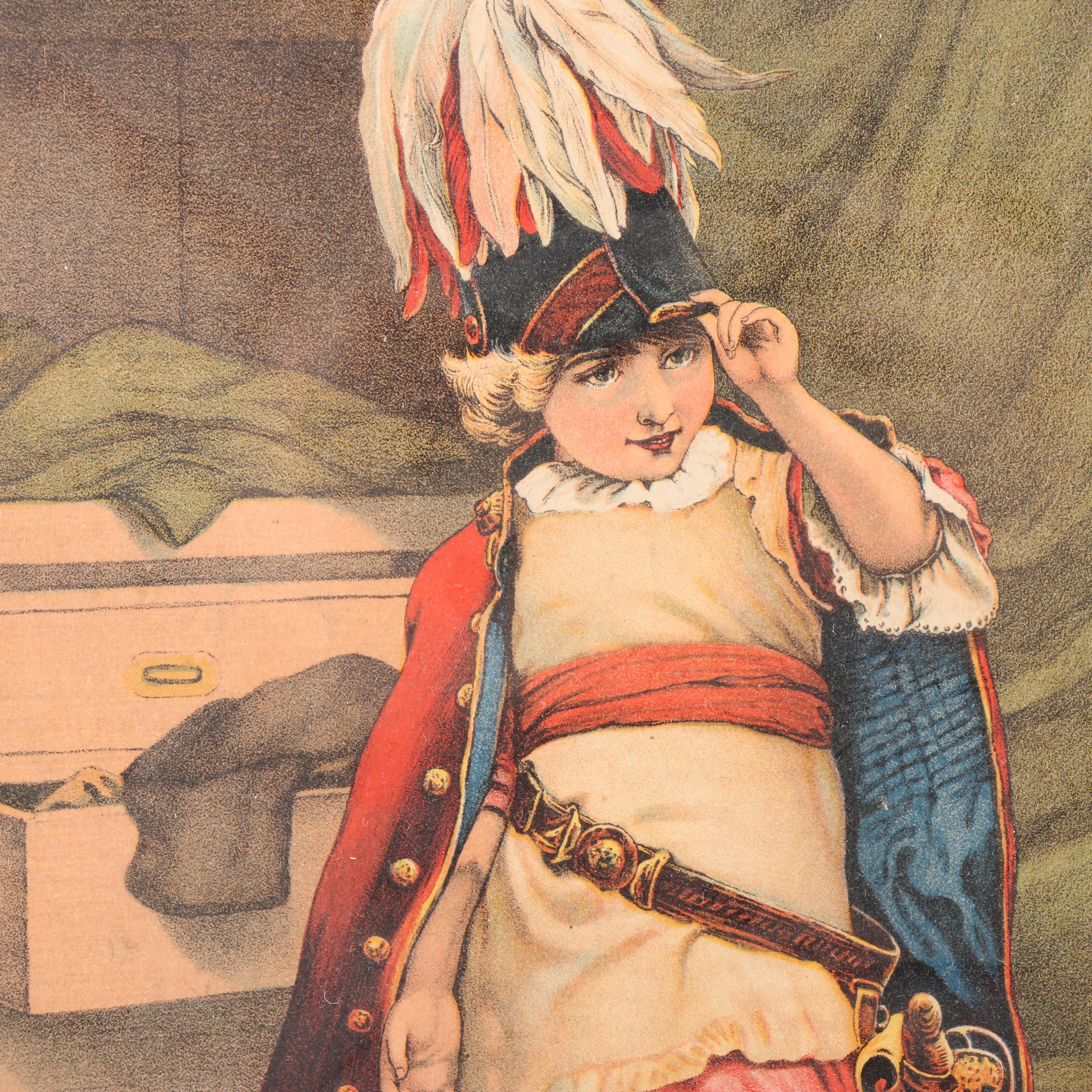 Vintage Lithographs "Bachelors Hall" and  "A Prisoner Of War"