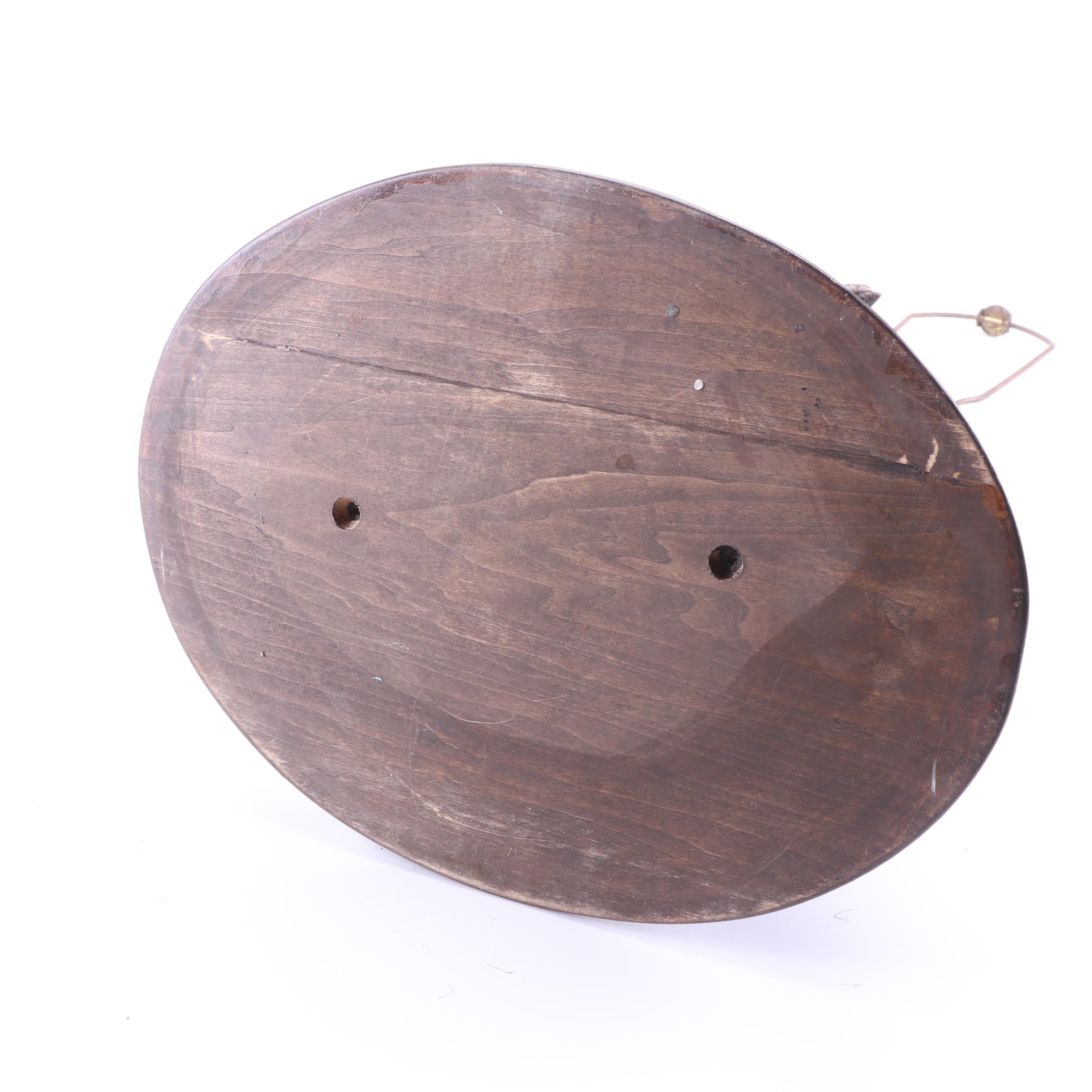 Carved Wood Table Lamps with Pheasant Feather Shades