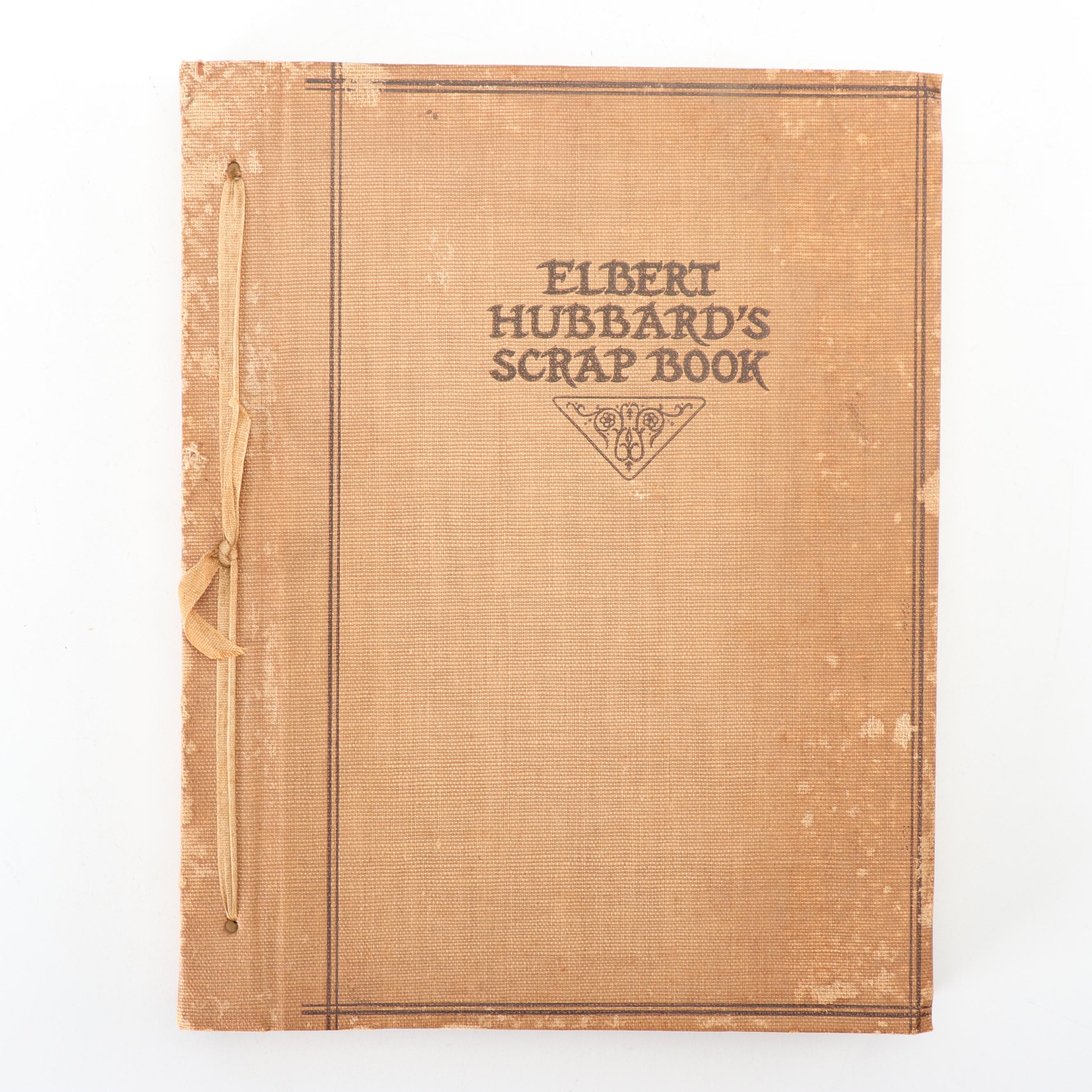 1923 "Elbert Hubbard's Scrap Book" with Side Stitched Binding